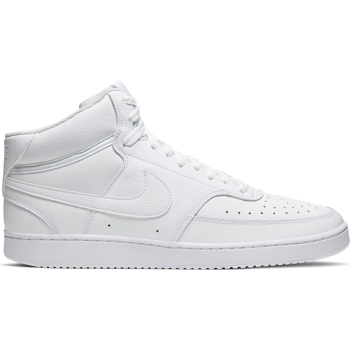 Nike Men's Court Vision Mid-Top Sneakers - White, 11.5