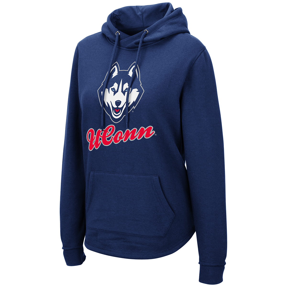 Uconn Women's Crossover Hoodie - Blue, L