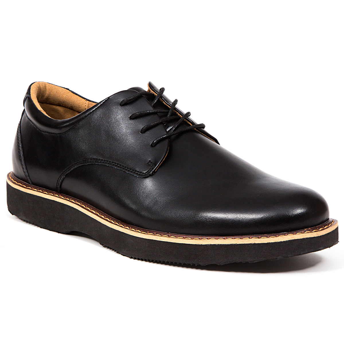 Deer Stags Men's Walkmaster Plain Toe Oxford Shoe - Black, 9