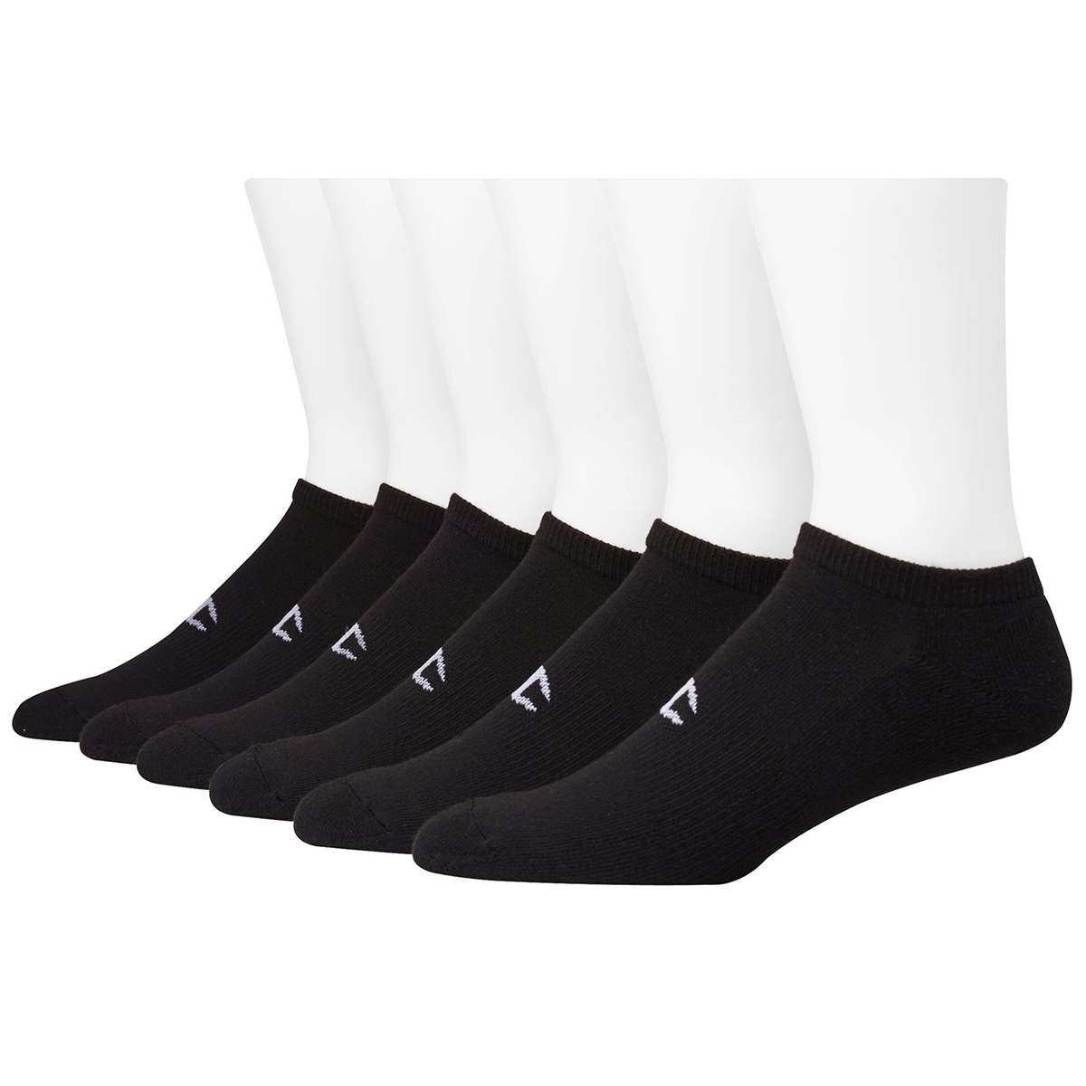 Champion Men's Logo No-Show Socks, 6-Pack