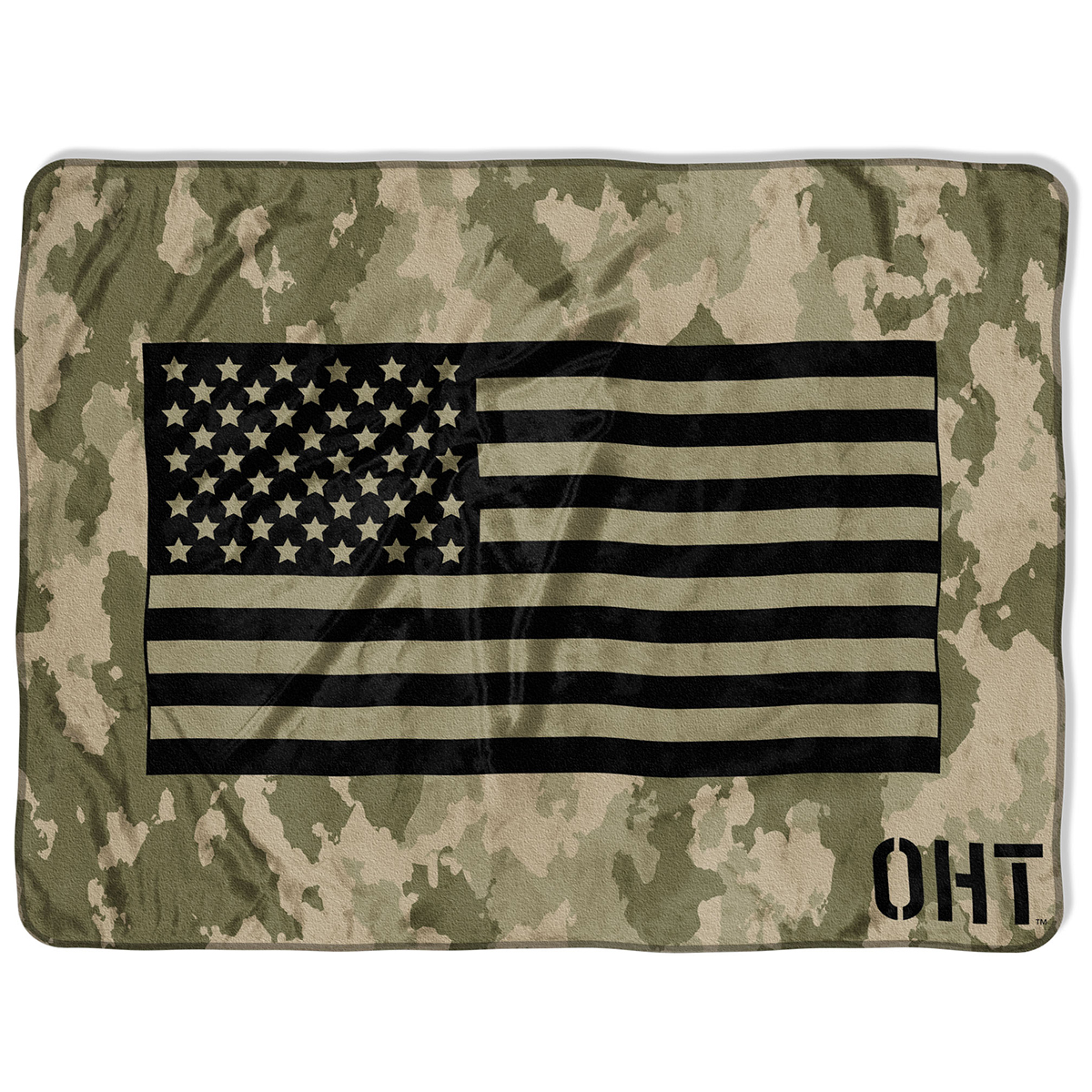 Operation Hat Trick Micro Raschel Throw Blanket