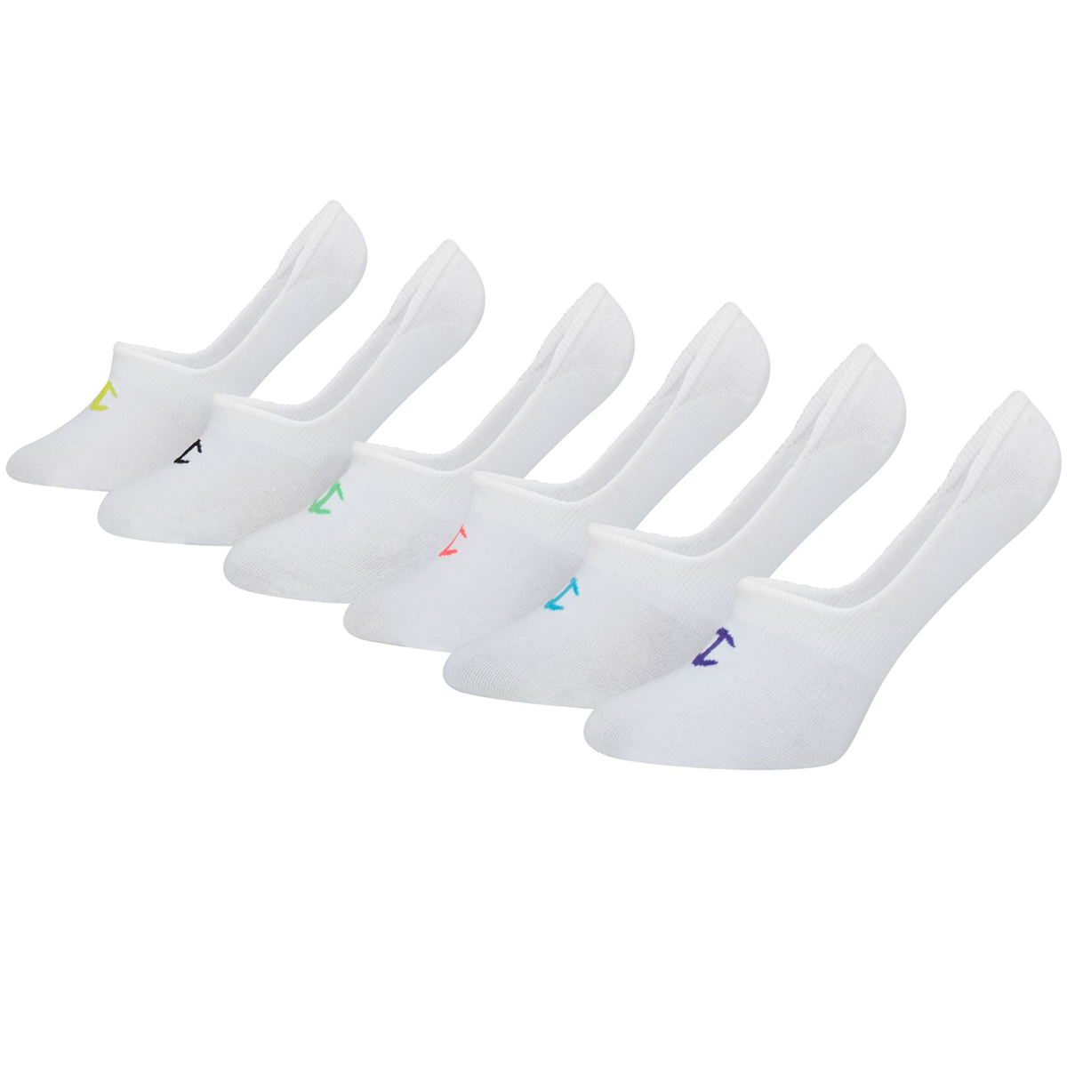 Champion Women's Performance Invisible Liner Socks, 6-Pack - White, 9-11