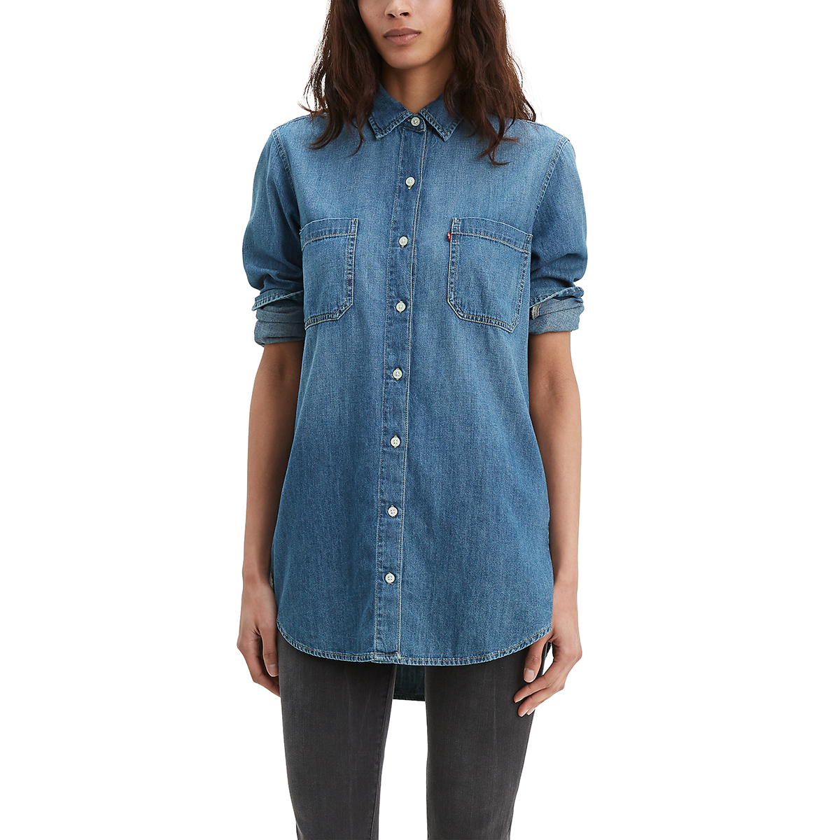 Levi's Women's Leni Long-Sleeve Tunic - Blue, S