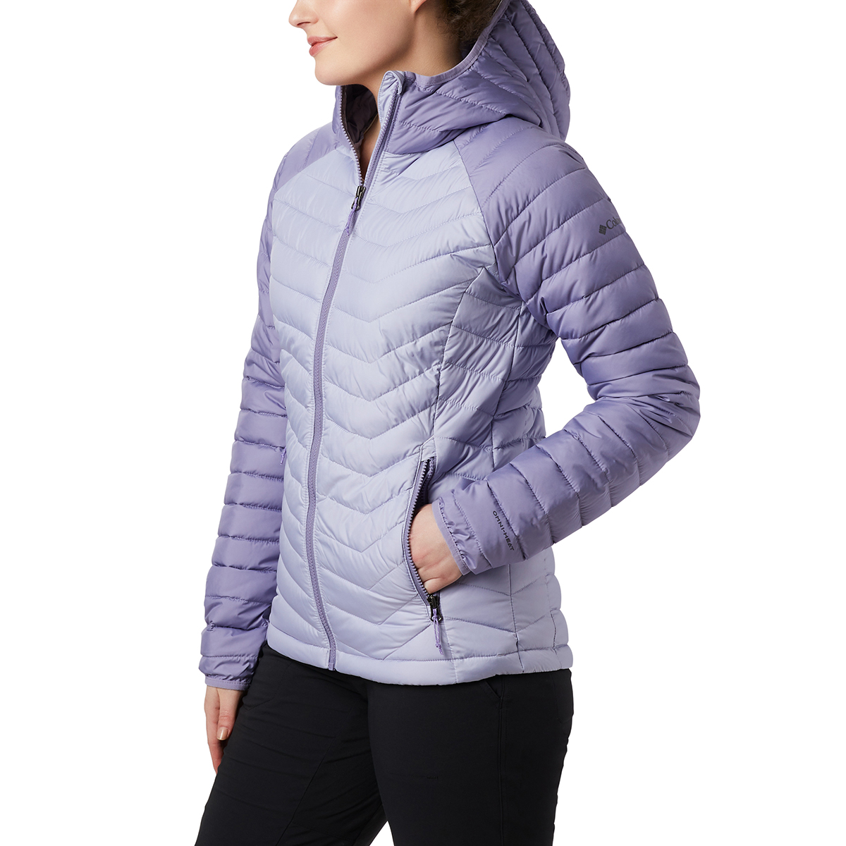 Columbia Women's Powder Lite Hooded Jacket - Purple, S