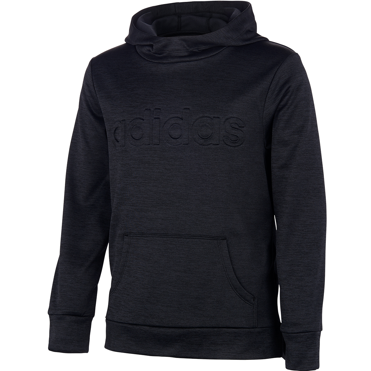 Adidas Girls' Embossed Logo Hoodie - Black, M