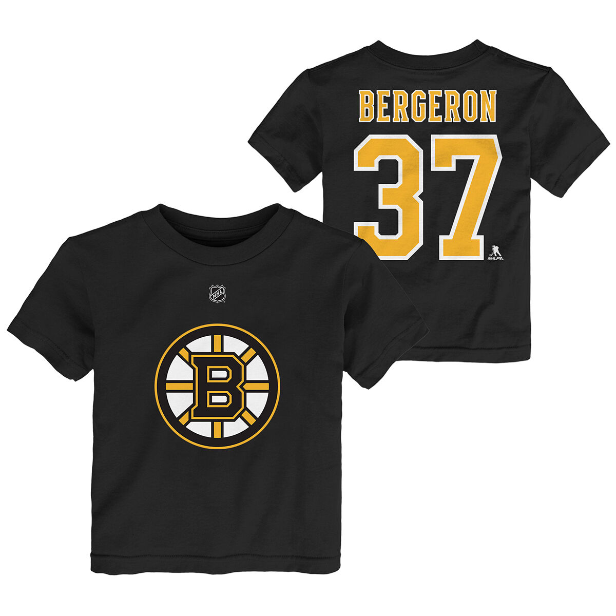 Boston Bruins Boy's Short-Sleeve Bergeron Name And Number Tee - Black, M