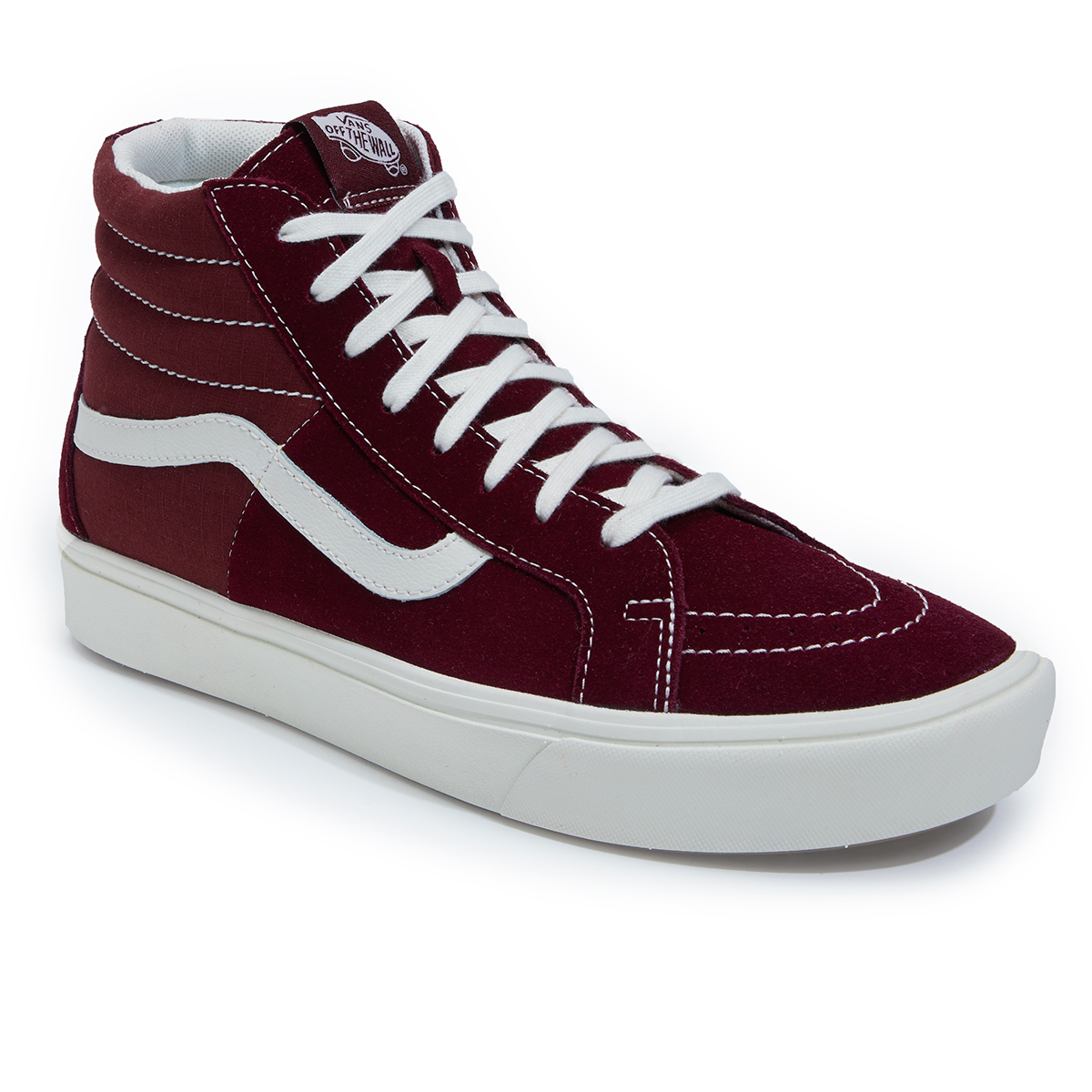 Vans Men's Comfycush Sk8-Hi Sneaker - Red, 10.5