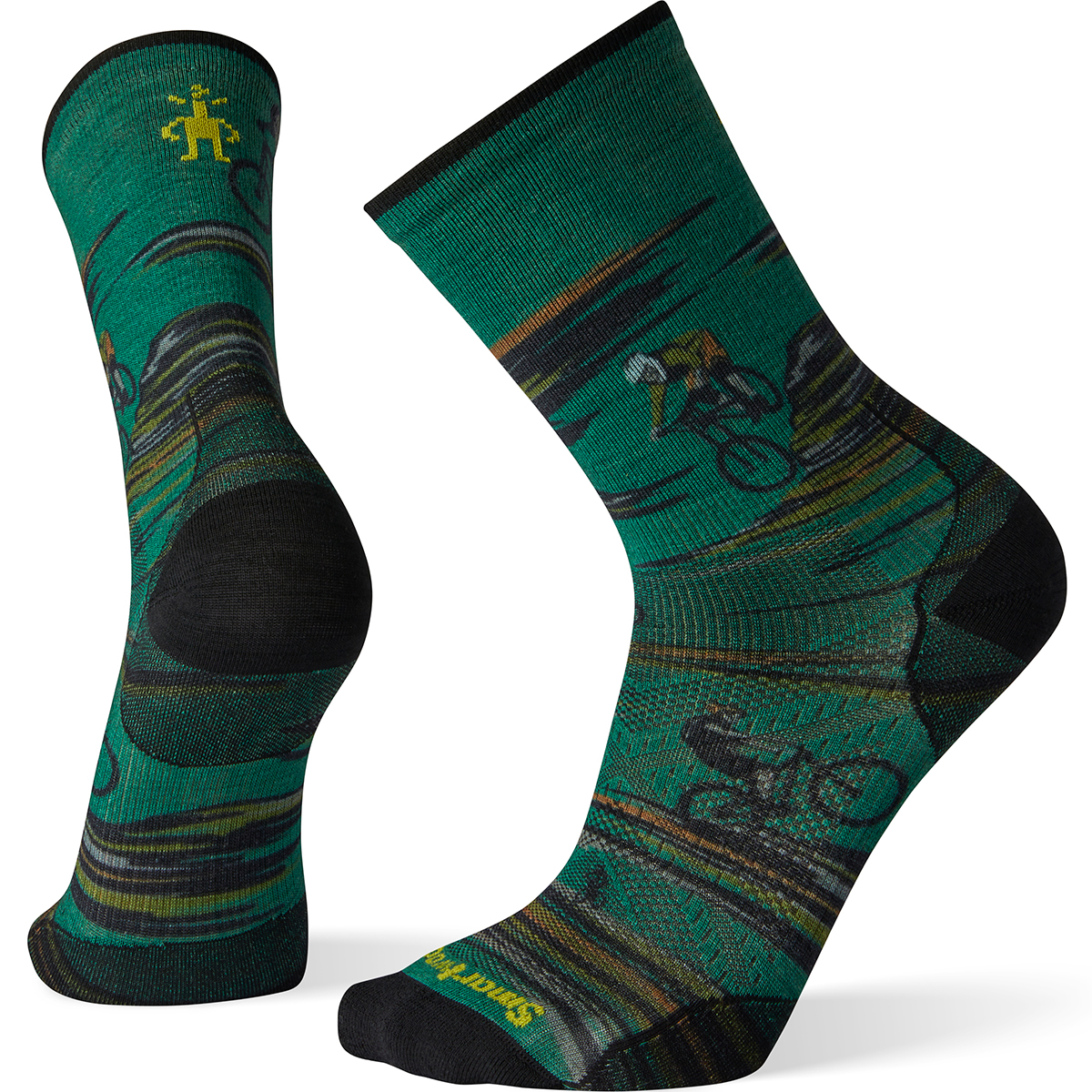 Smartwool Men's Phd Cycle Ultra Light Crew Socks - Various Patterns, M