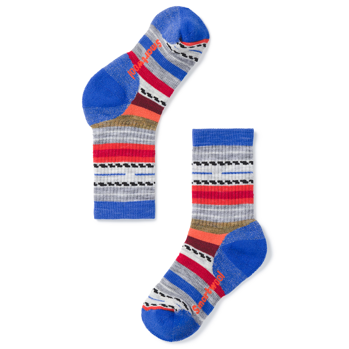 Smartwool Kids' Hike Medium Margarita Crew Socks - Blue, L