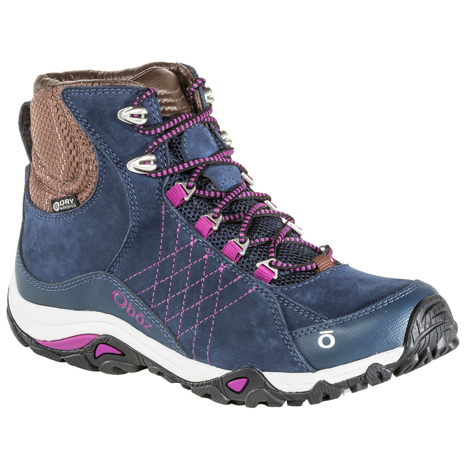 Oboz Women's Sapphire Mid B-Dry Waterproof Hiking Boots, Wide