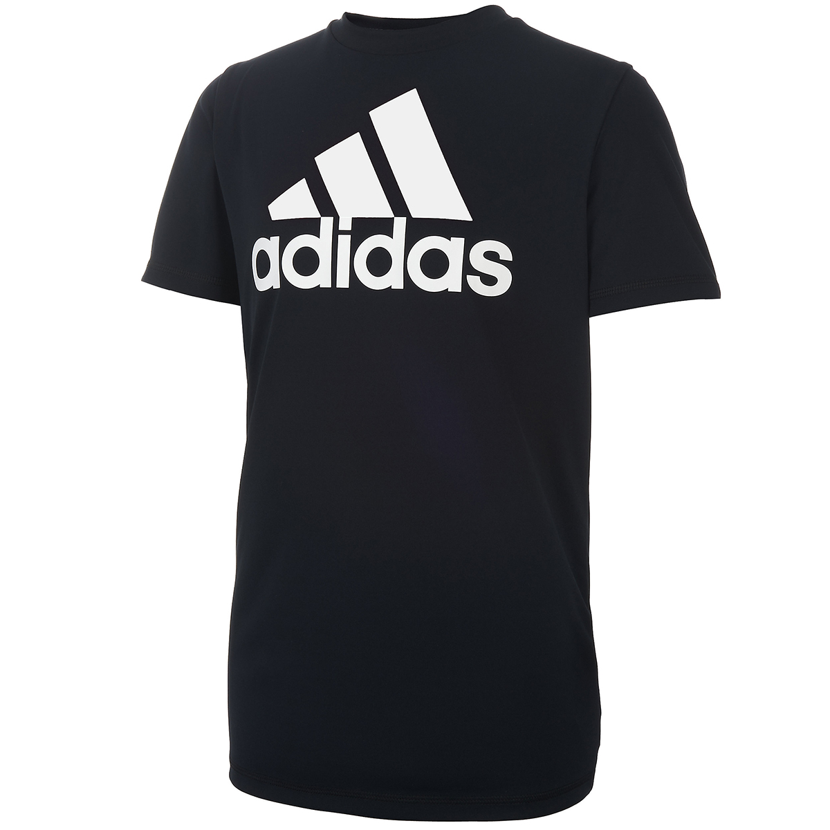 Adidas Boys' Climalite Performance Logo Tee - Black, M