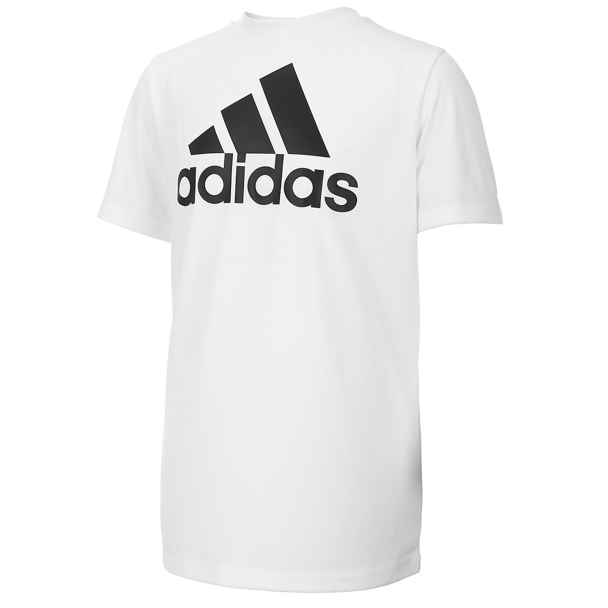 Adidas Boys' Climalite Performance Logo Tee - White, L