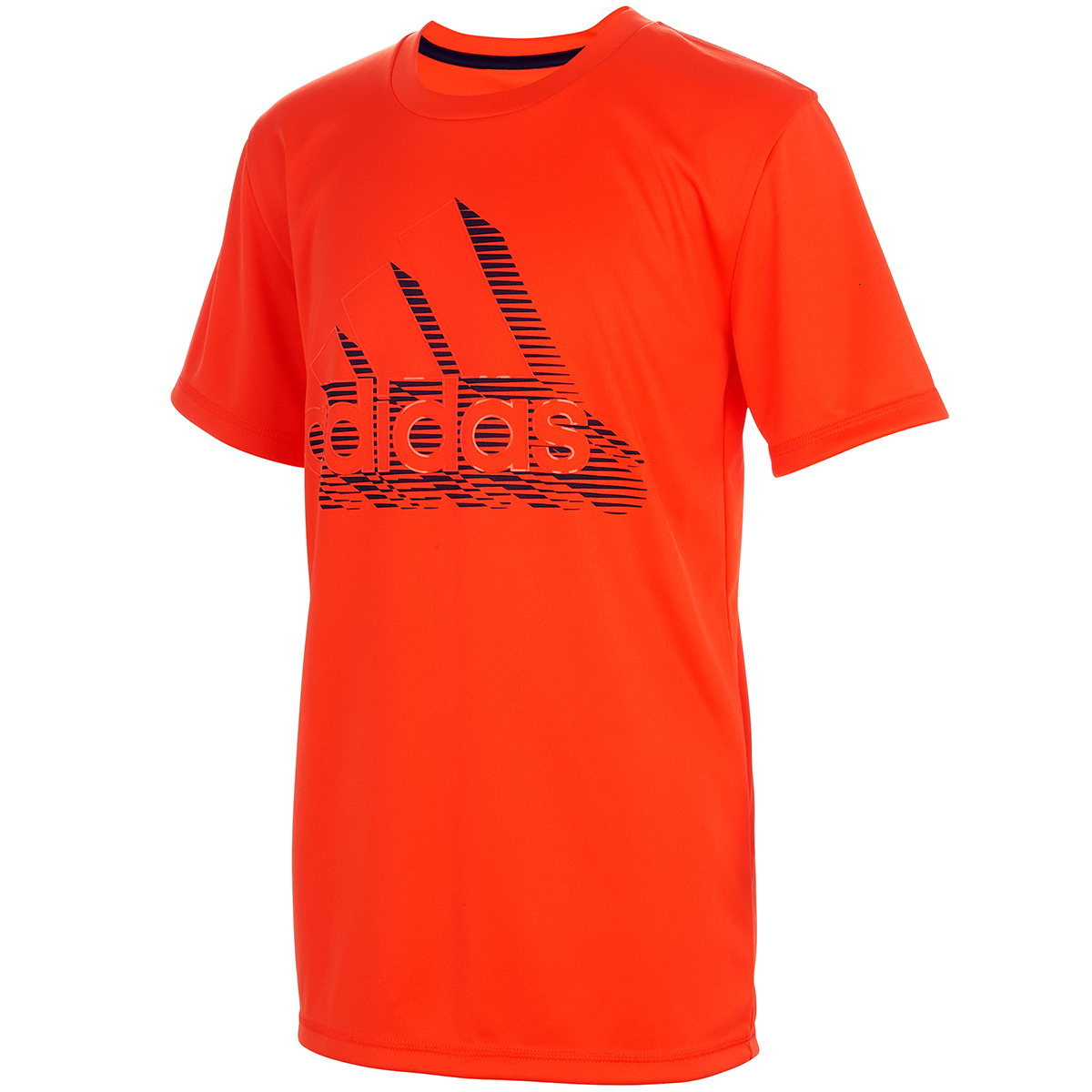 Adidas Boys' Badge Of Sport Short-Sleeve Tee - Orange, S