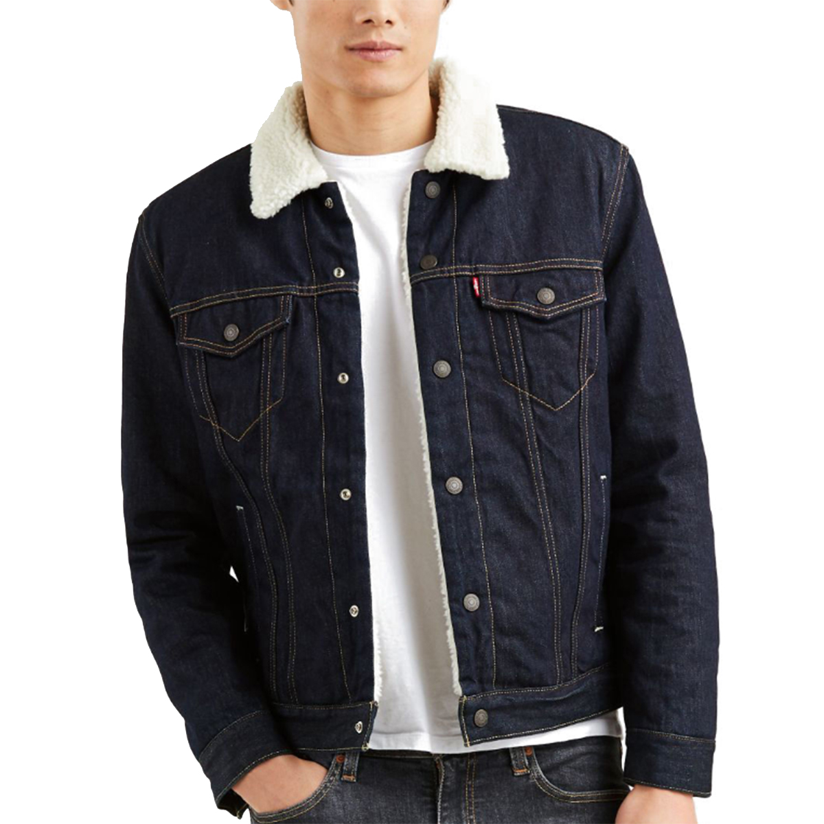 Levi's Men's Sherpa Trucker Jacket - Blue, XL