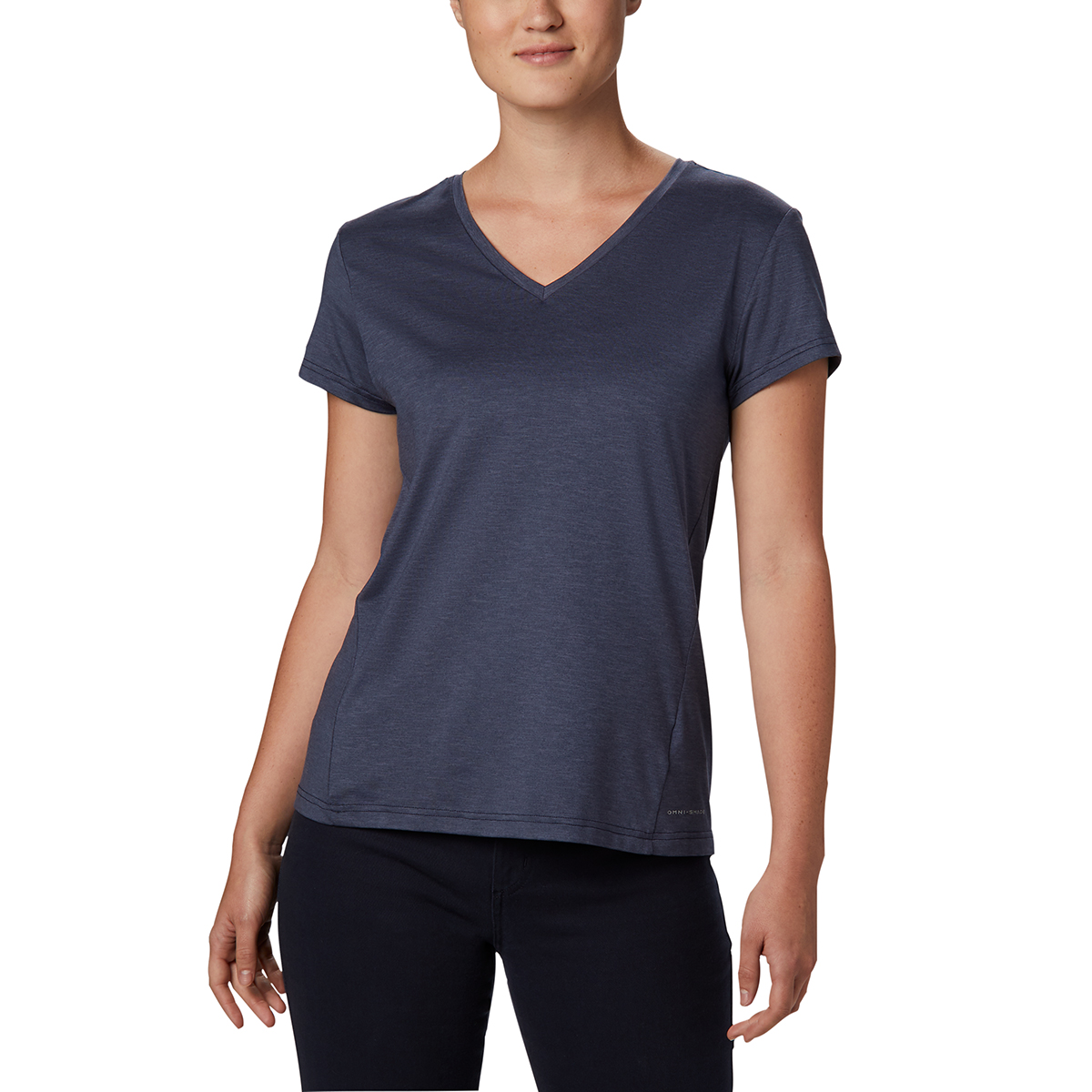 Columbia Women's Bryce Short-Sleeve V-Neck Short - Blue, S