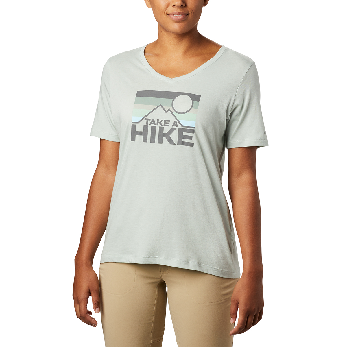 Columbia Women's Short-Sleeve Mount Rose Relaxed Tee - Green, S