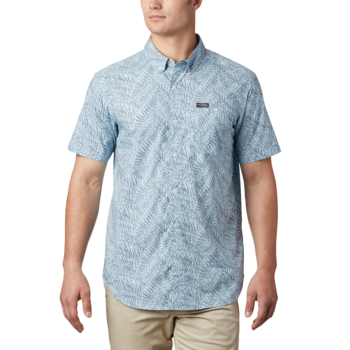 Columbia Men's Short-Sleeve Brentyn Trail Ii Shirt - Blue, M