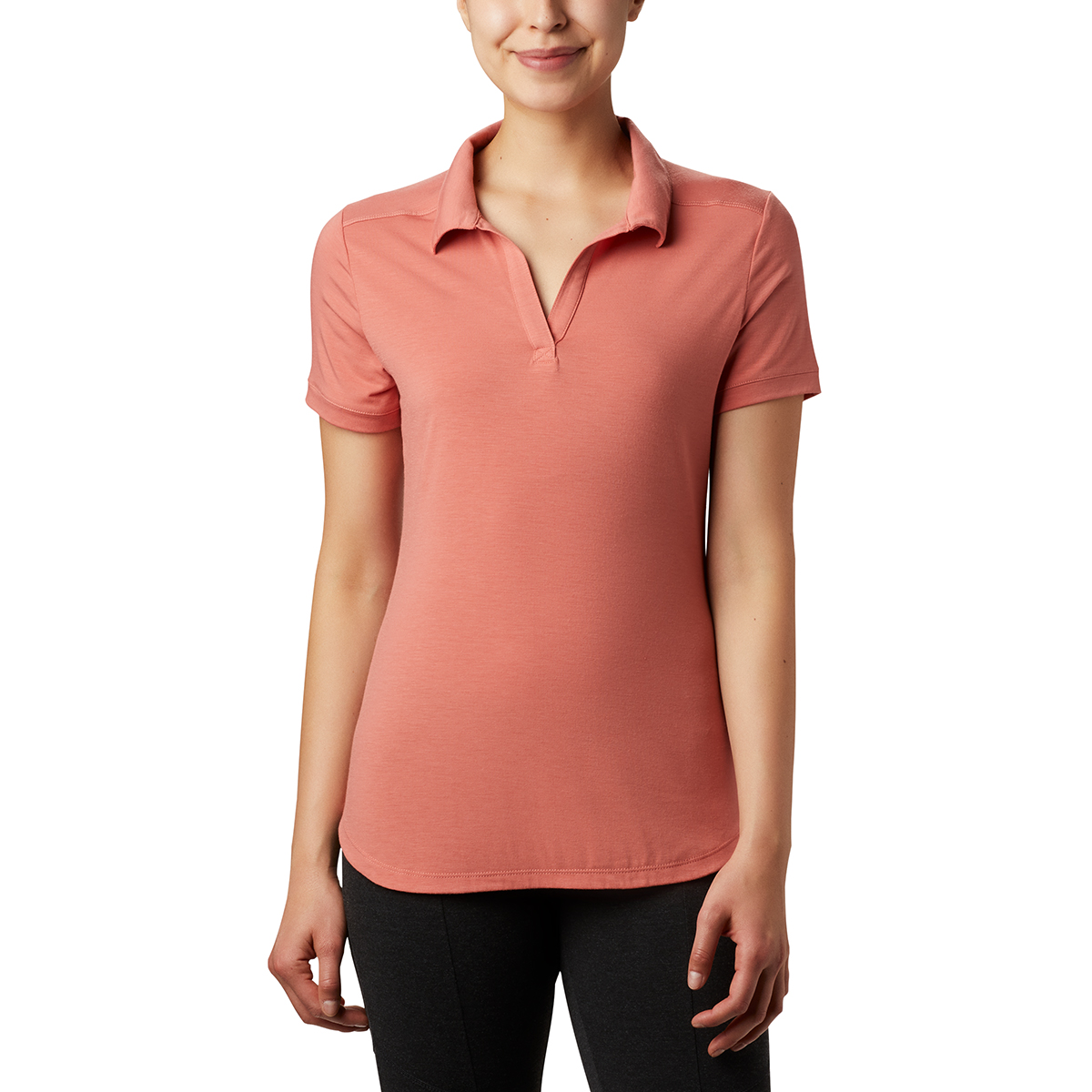 Columbia Women's Essential Elements Polo Shirt - Orange, S