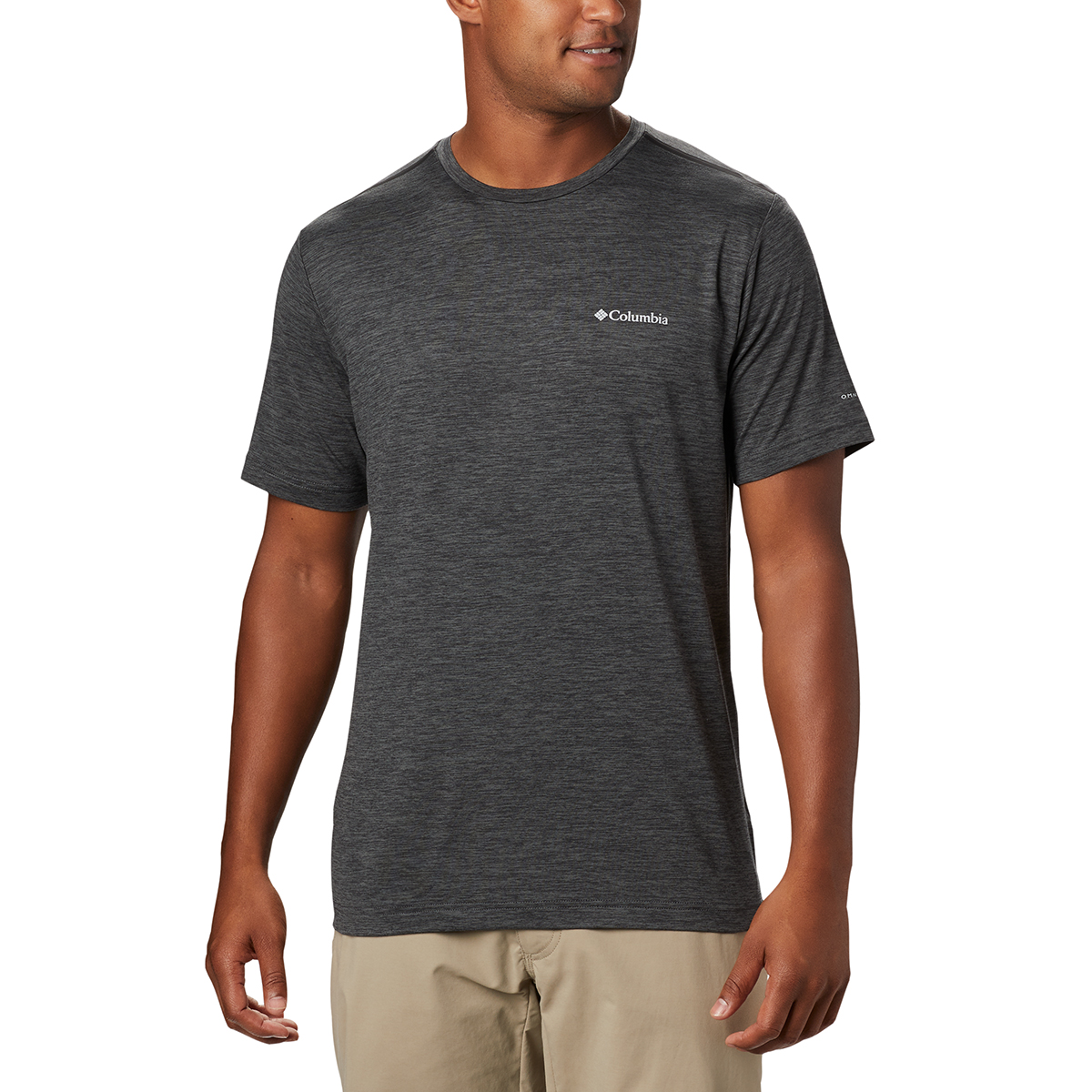 Columbia Men's Tech Trail Crew Neck Short-Sleeve Tee - Black, M