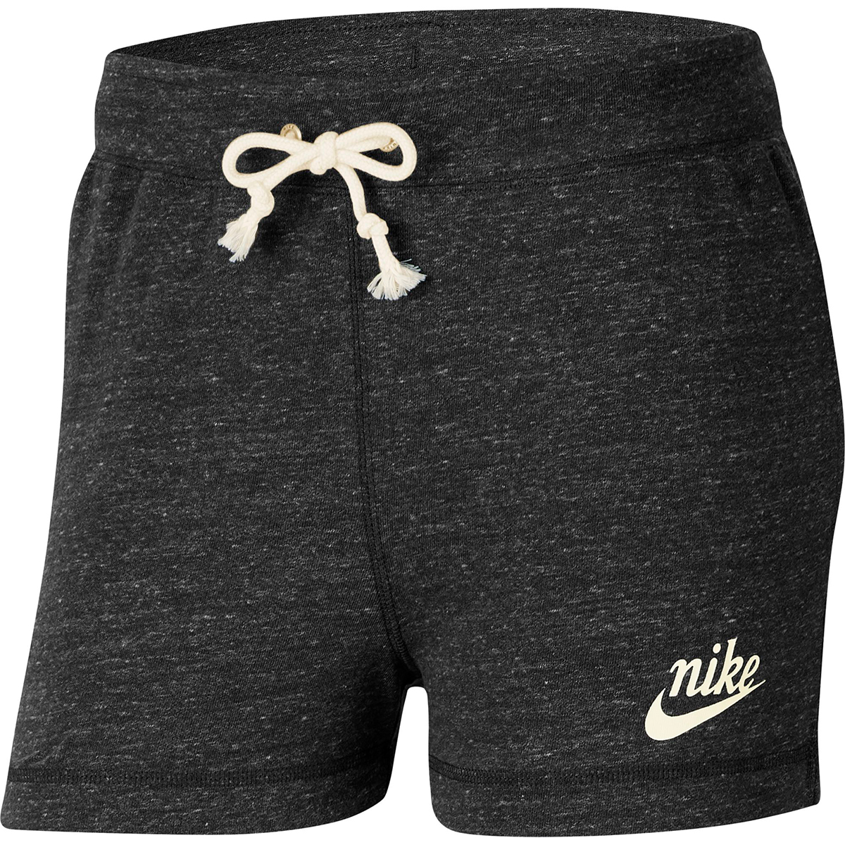 Nike Women's Vintage Swoosh Gym Shorts - Black, XL