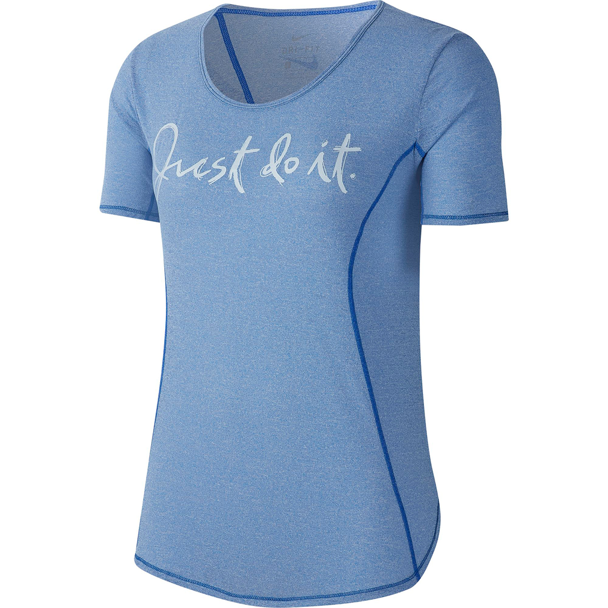 Nike Women's Graphic Short-Sleeve Tee - Blue, L