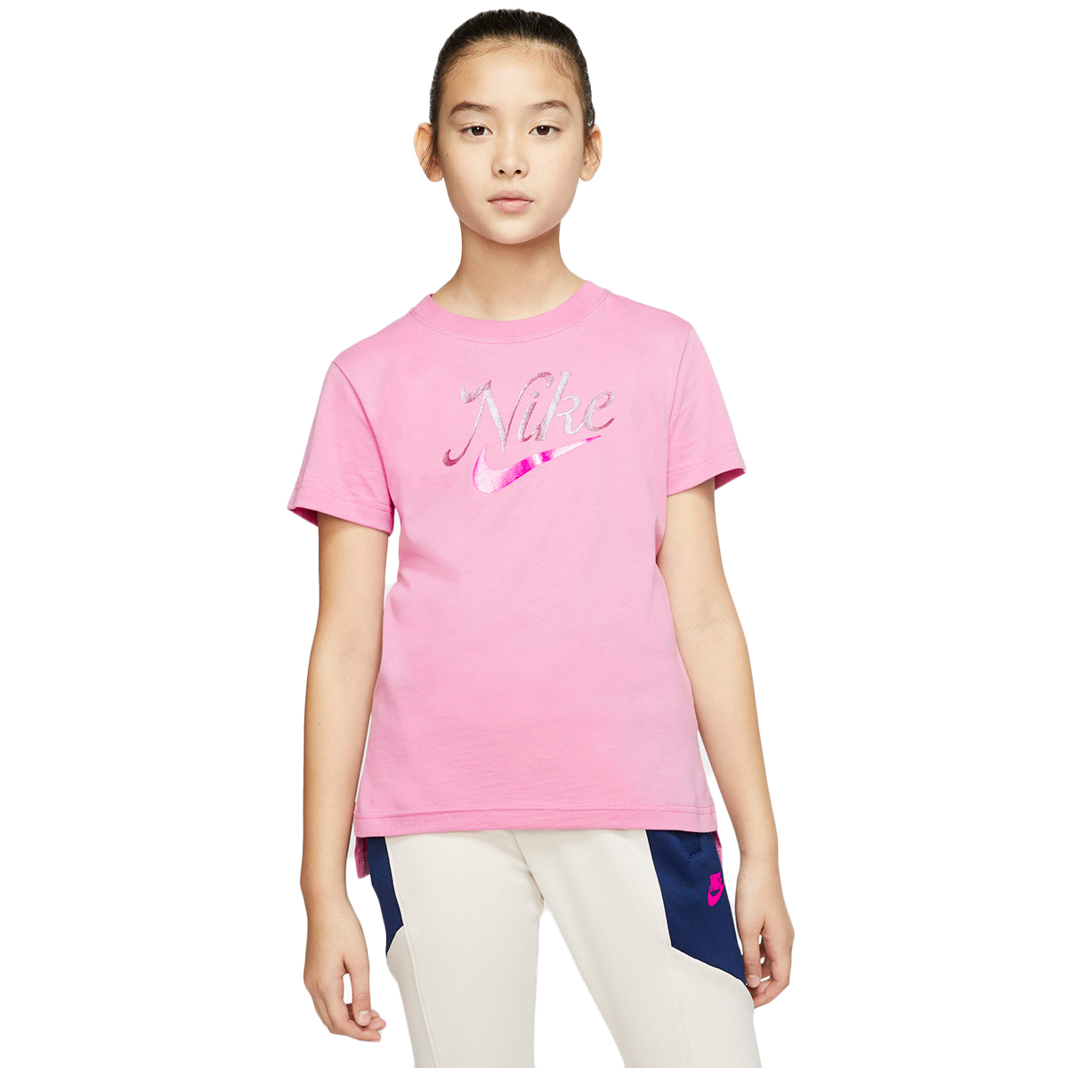 Nike Girls' Sportswear Tee, Red