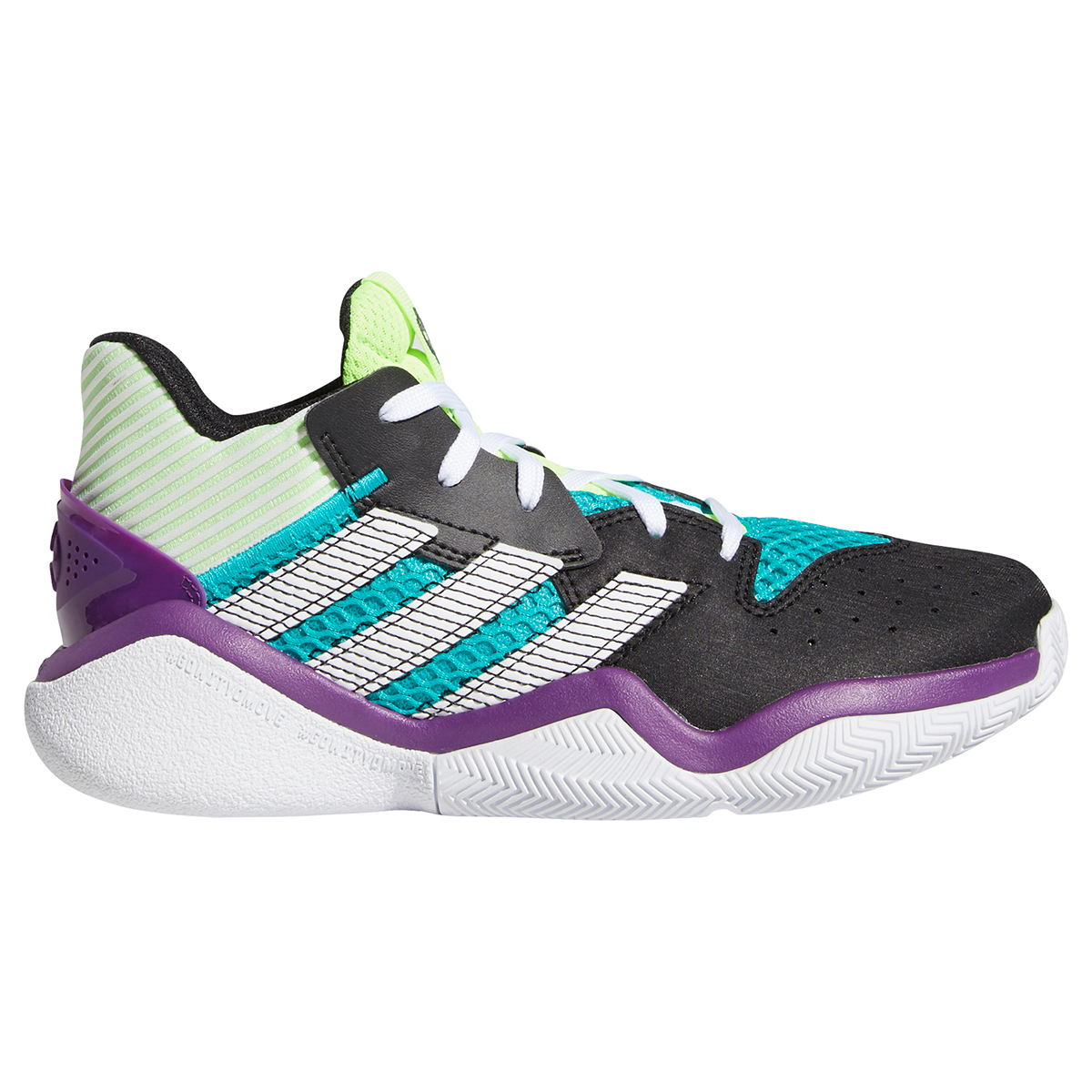 Adidas Boys' Harden Stepback Shoes - Green, 5.5