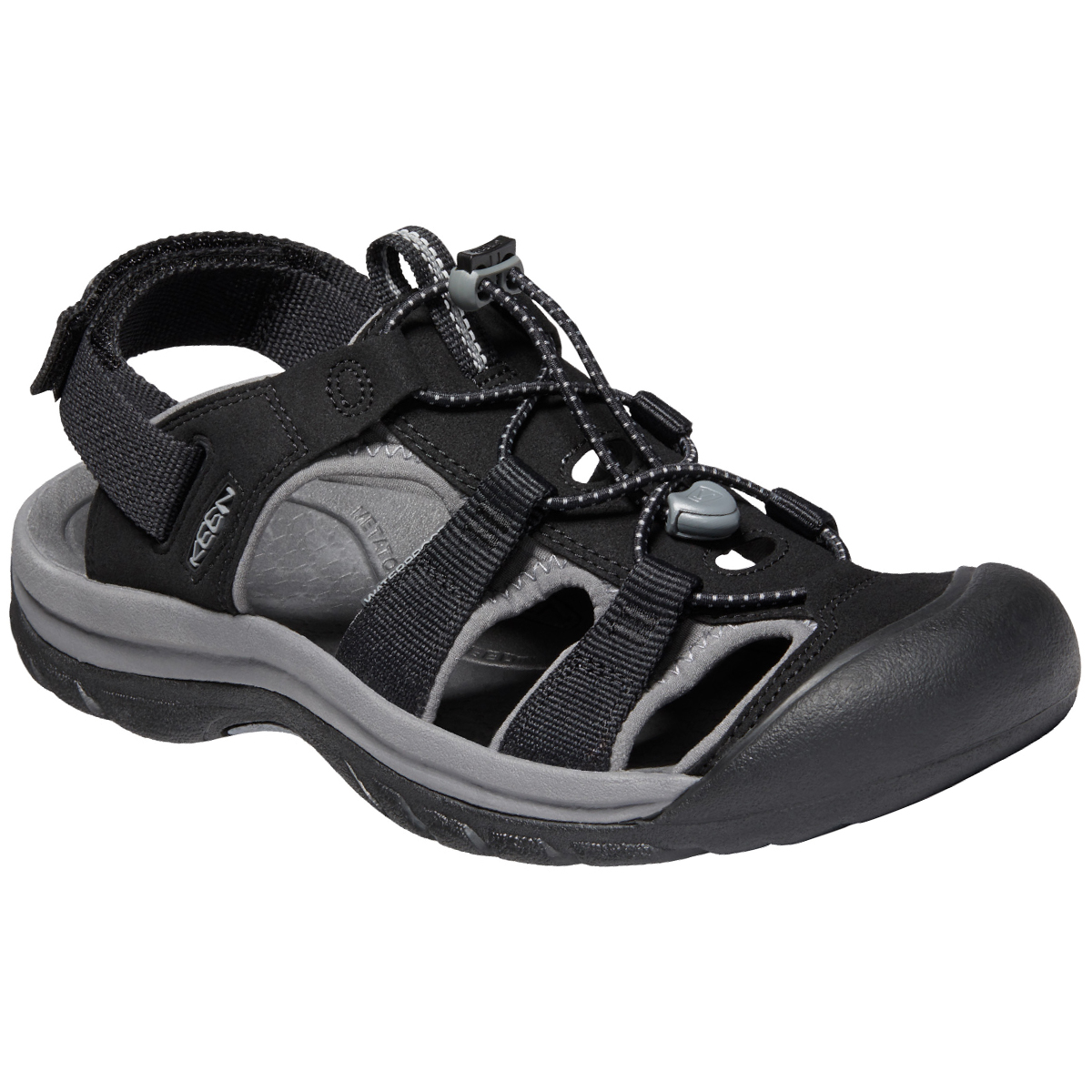 Keen Men's Rapid H2 Sandal - Black, 12