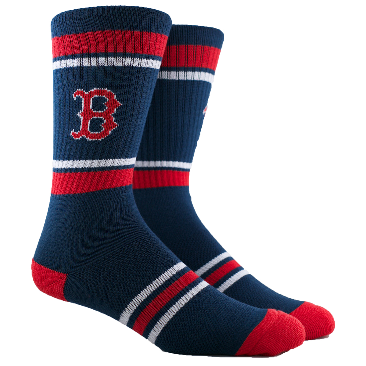 Boston Red Sox Pkwy Navy Stripe Crew Socks L Ebay 2051