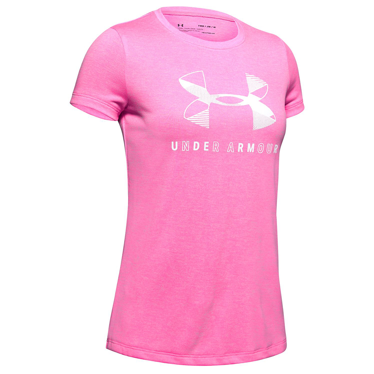 Under Armour Girls' Short-Sleeve Big Logo Graphic Twist Tee