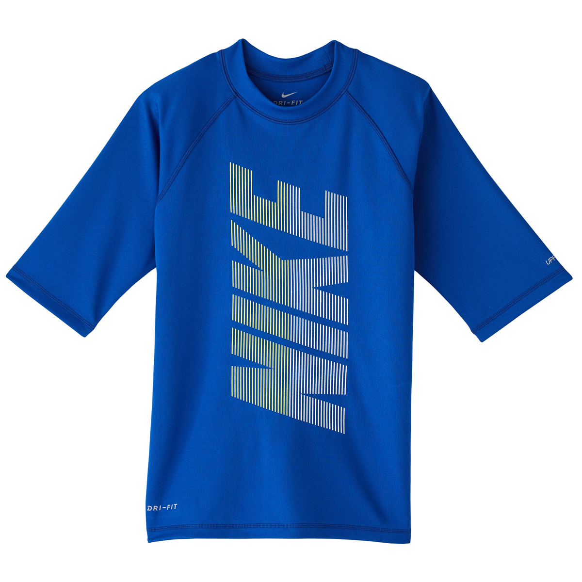 Nike Little Boys 4-7 Short-Sleeve Hydroguard Rash Guard Top - Blue, S