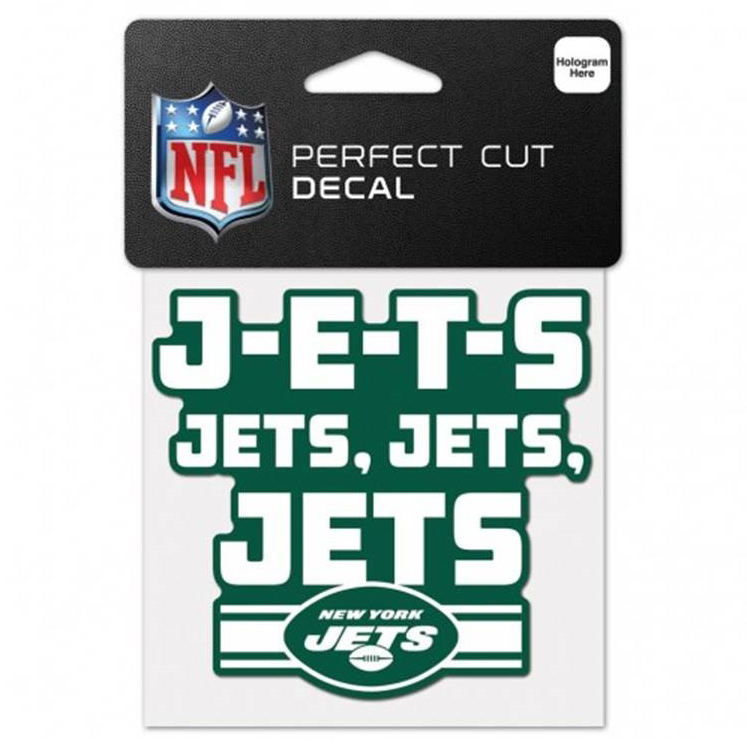 New York Jets Perfect Cut 4X4 Decal