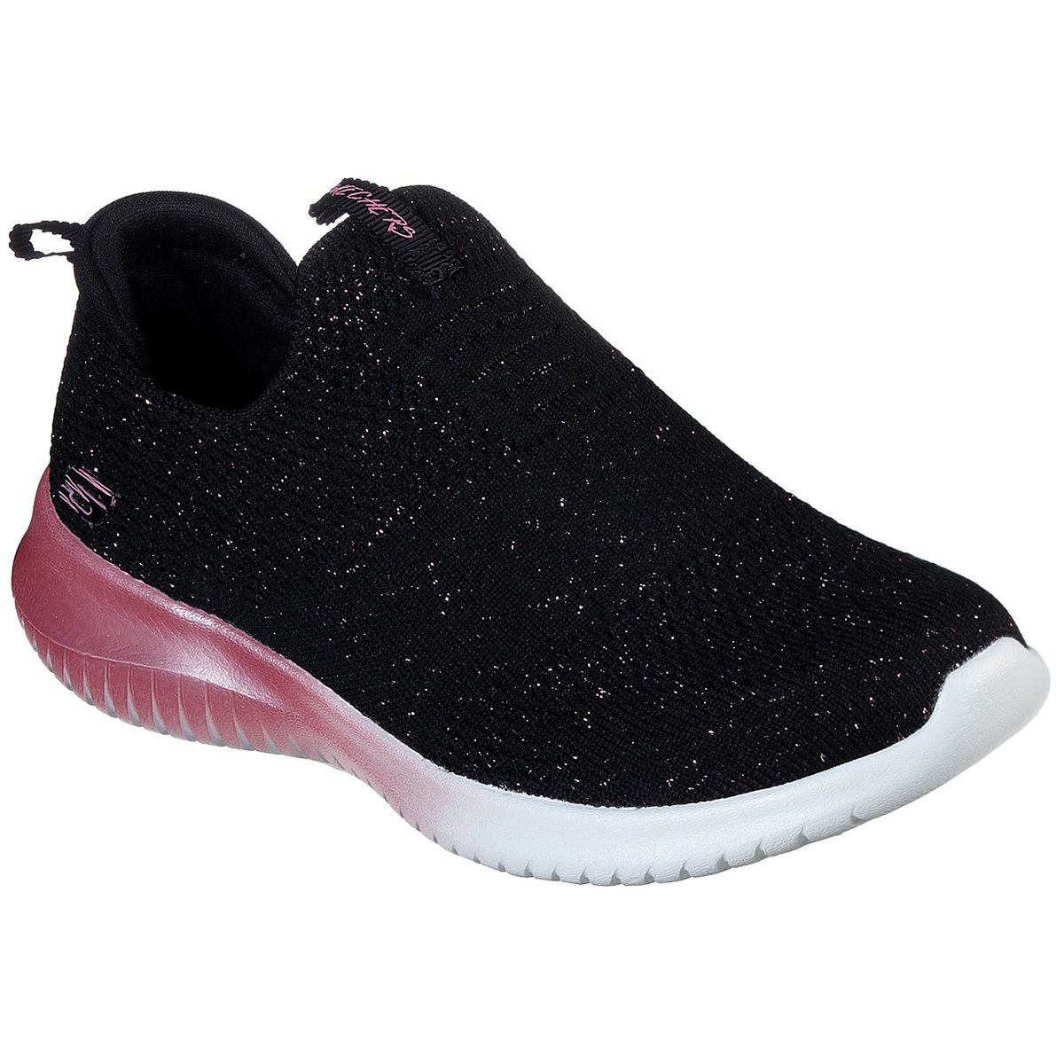 Skechers Girls' Ultra Flex Metamorphic Sneaker - Black, 13