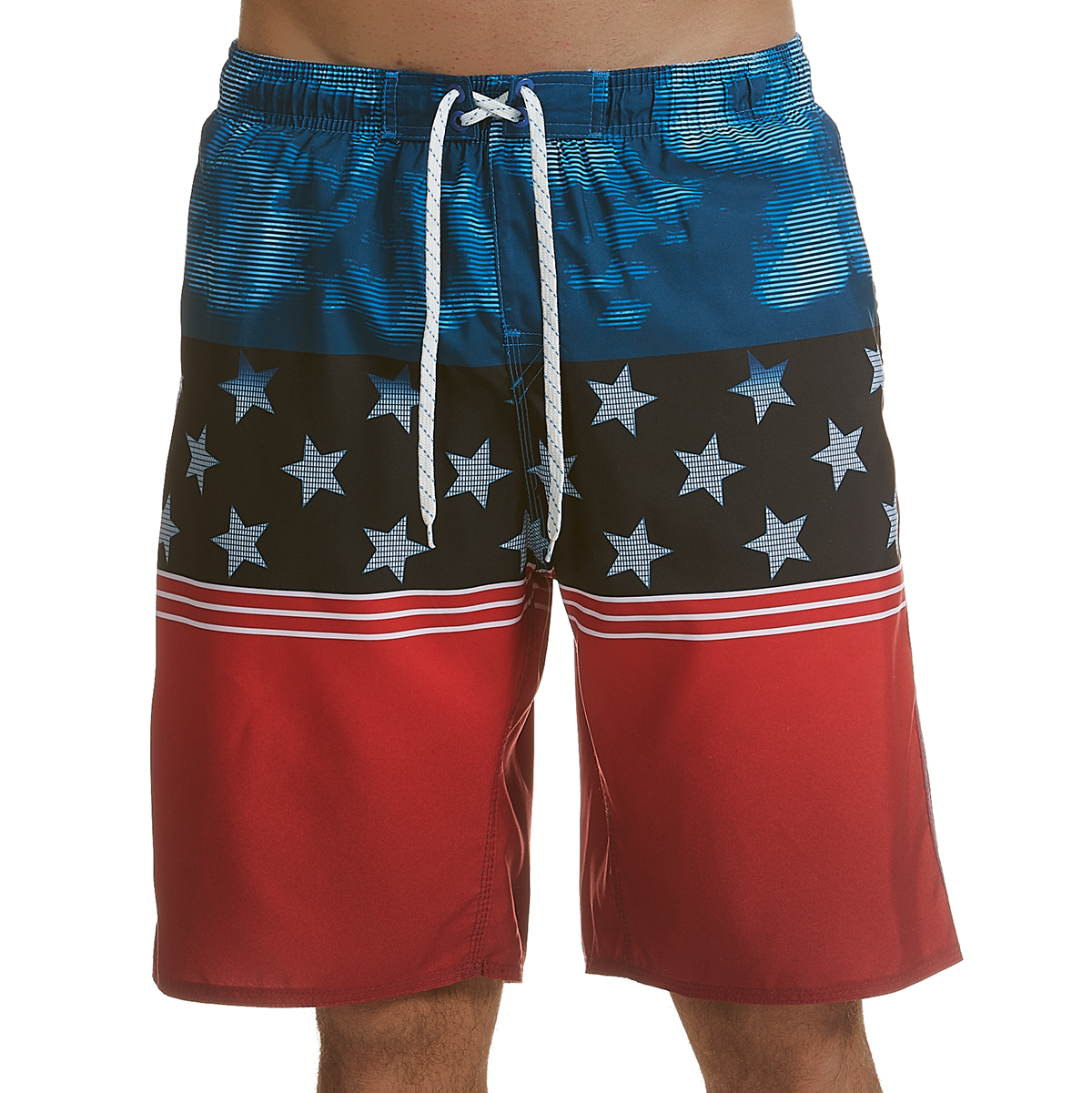 Burnside Men's American Dream Swim Shorts - Red, S