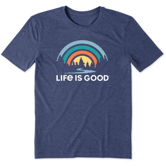 Life Is Good Men's River Vibes Cool Short-Sleeve Tee - Blue, L