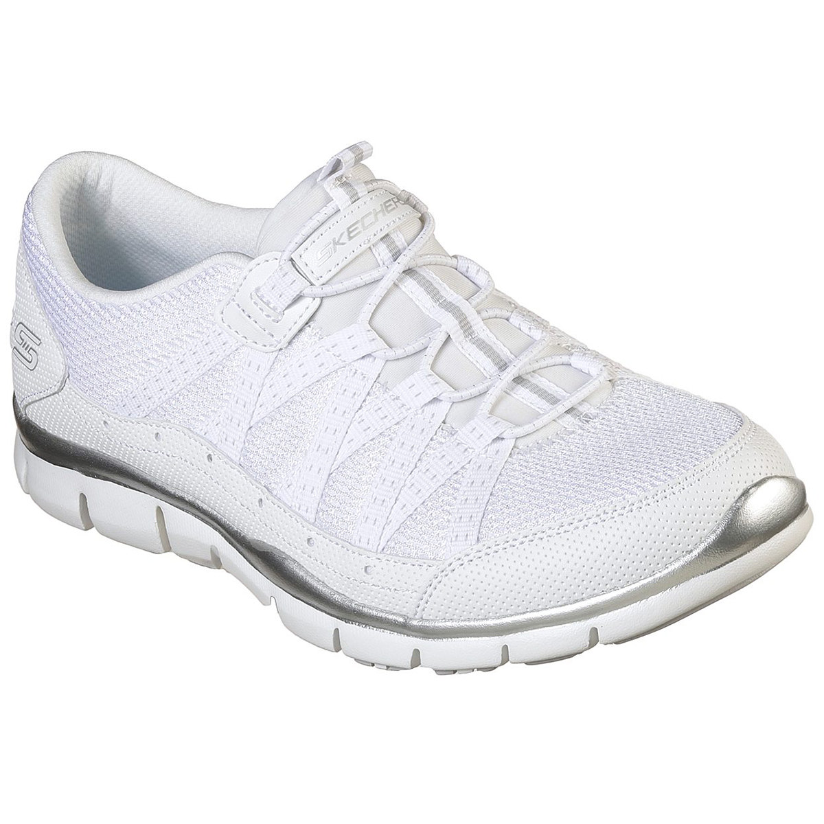 Skechers Women's Gratis-Strolling Shoe, Wide - White, 7