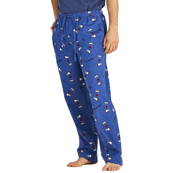 Life Is Good Men's Classic Sleep Pant - Blue, M