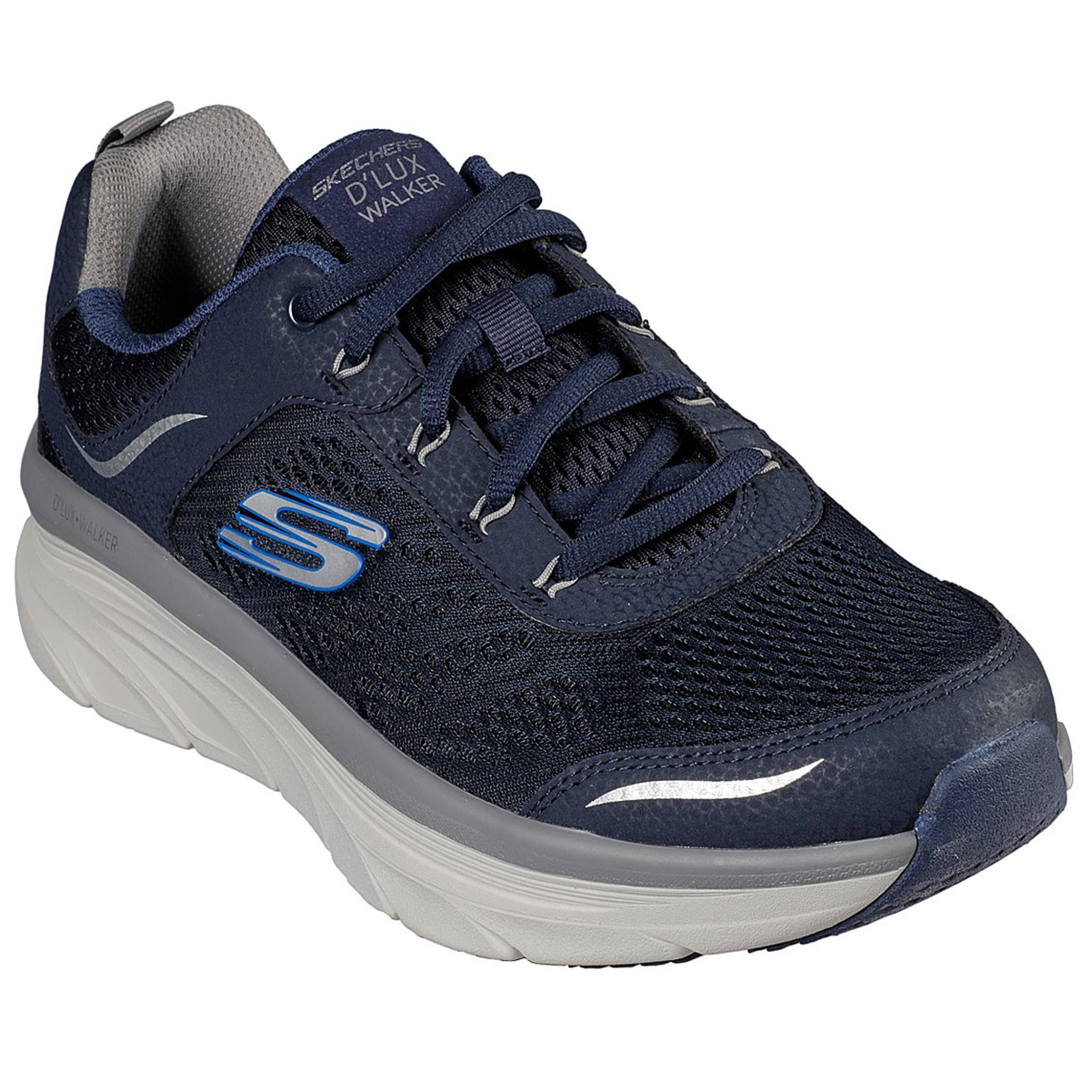 Skechers Men's Relaxed Fit D'lux Walking Shoes - Blue, 8.5