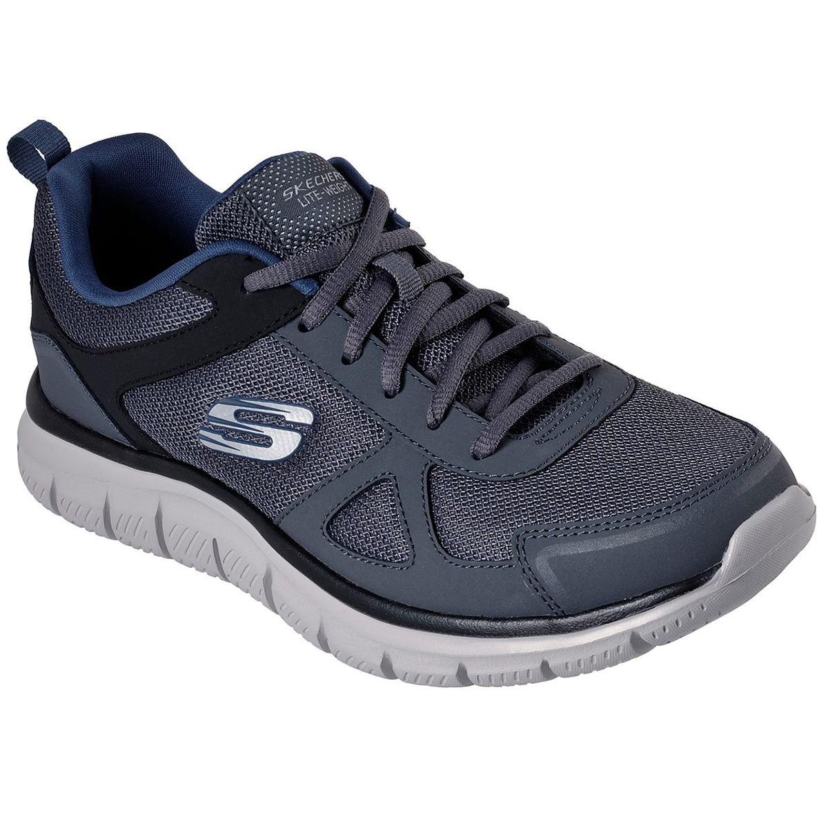 Skechers Men's Track Scloric Training Shoes, Wide - Black, 8