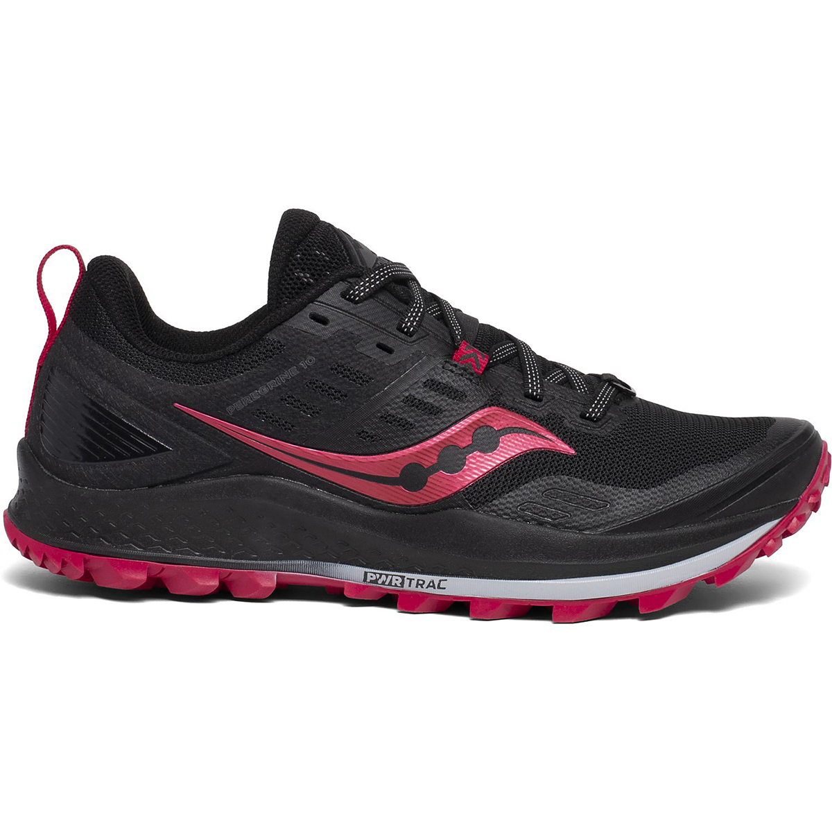 Saucony Women's Peregrine 10 Trail Running Shoes - Black, 6