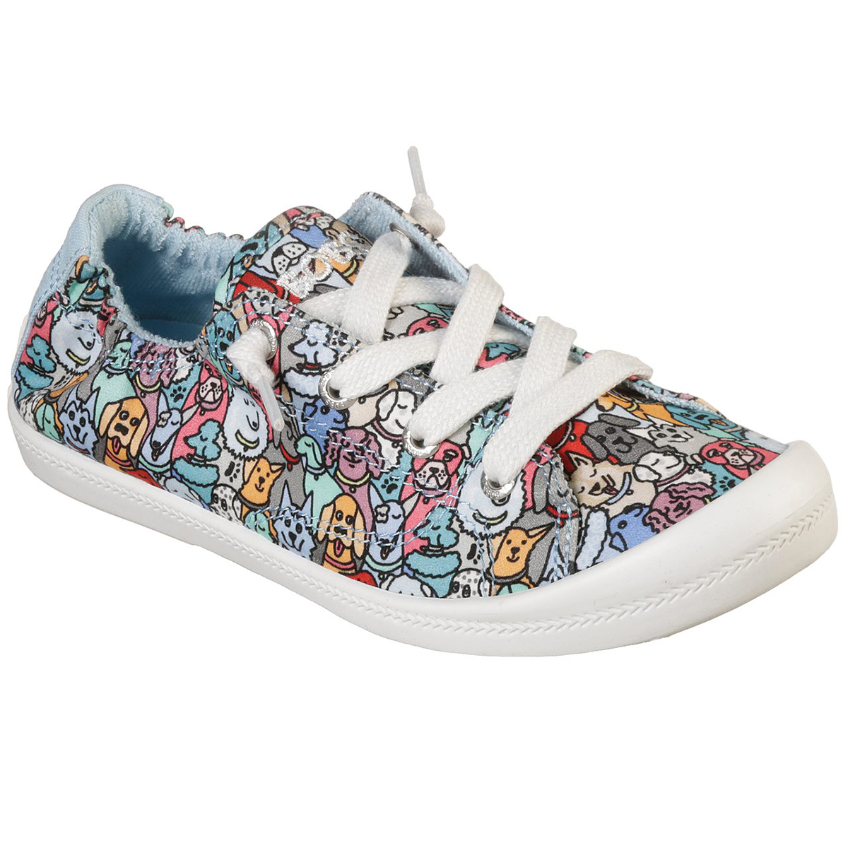 Skechers Women's Beach Bingo Woof Pack Slip-On Shoes - Various Patterns, 6