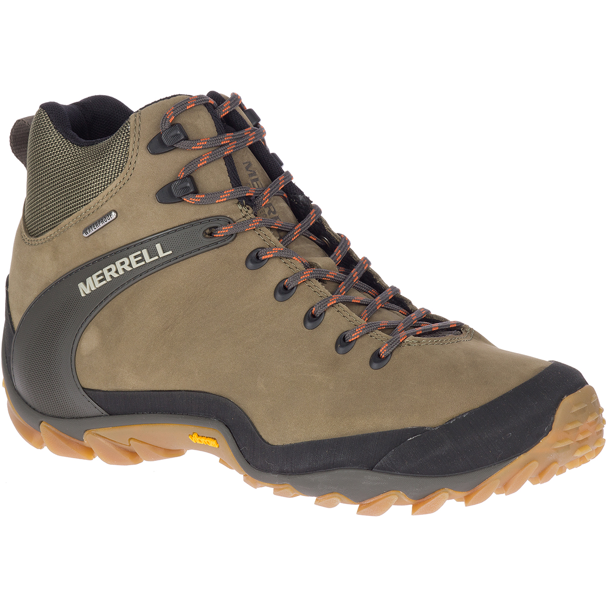Merrell Men's Chameleon 8 Leather Mid Waterproof Hiking Shoes
