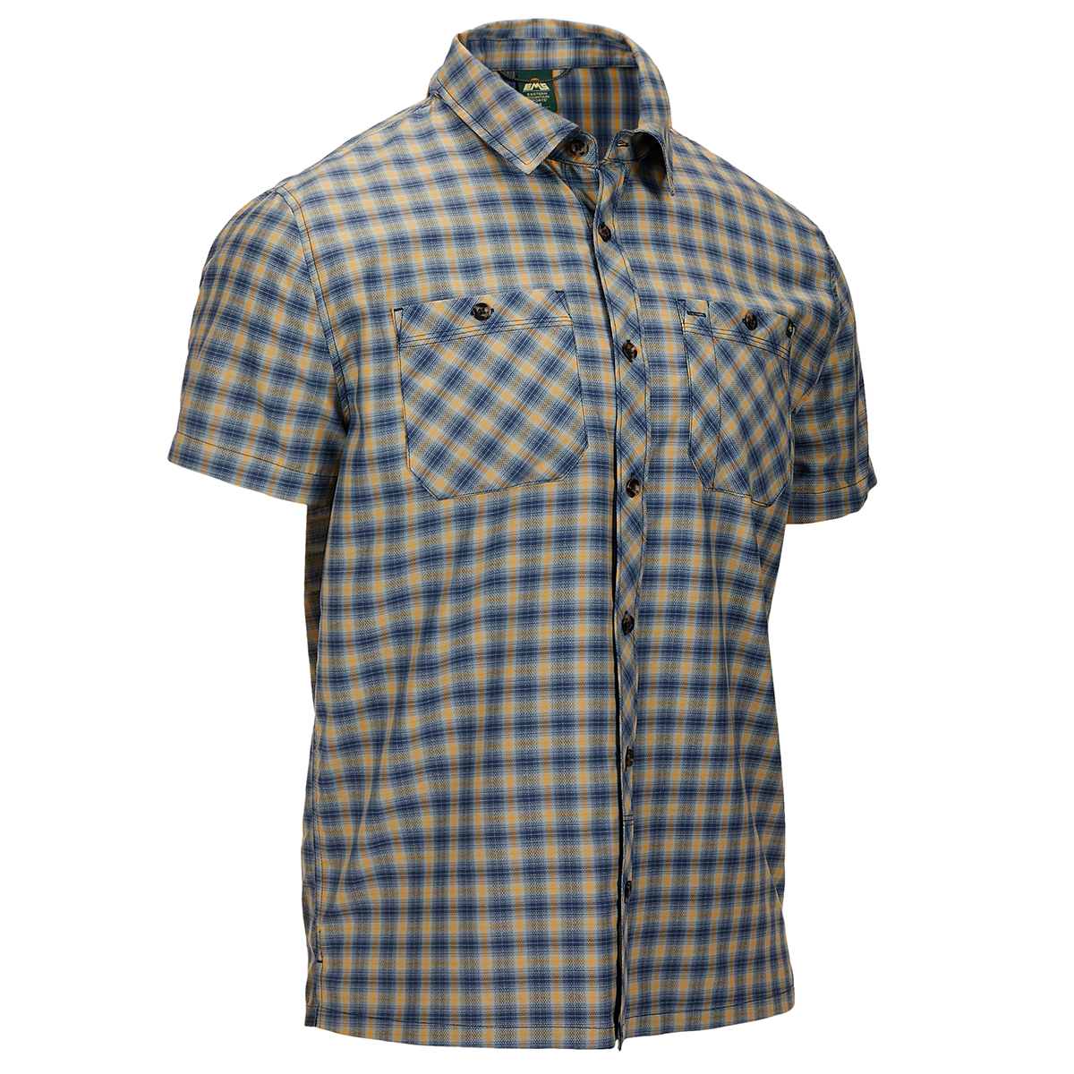 Ems Men's Forrester Short-Sleeve Button-Down Shirt - Blue, M