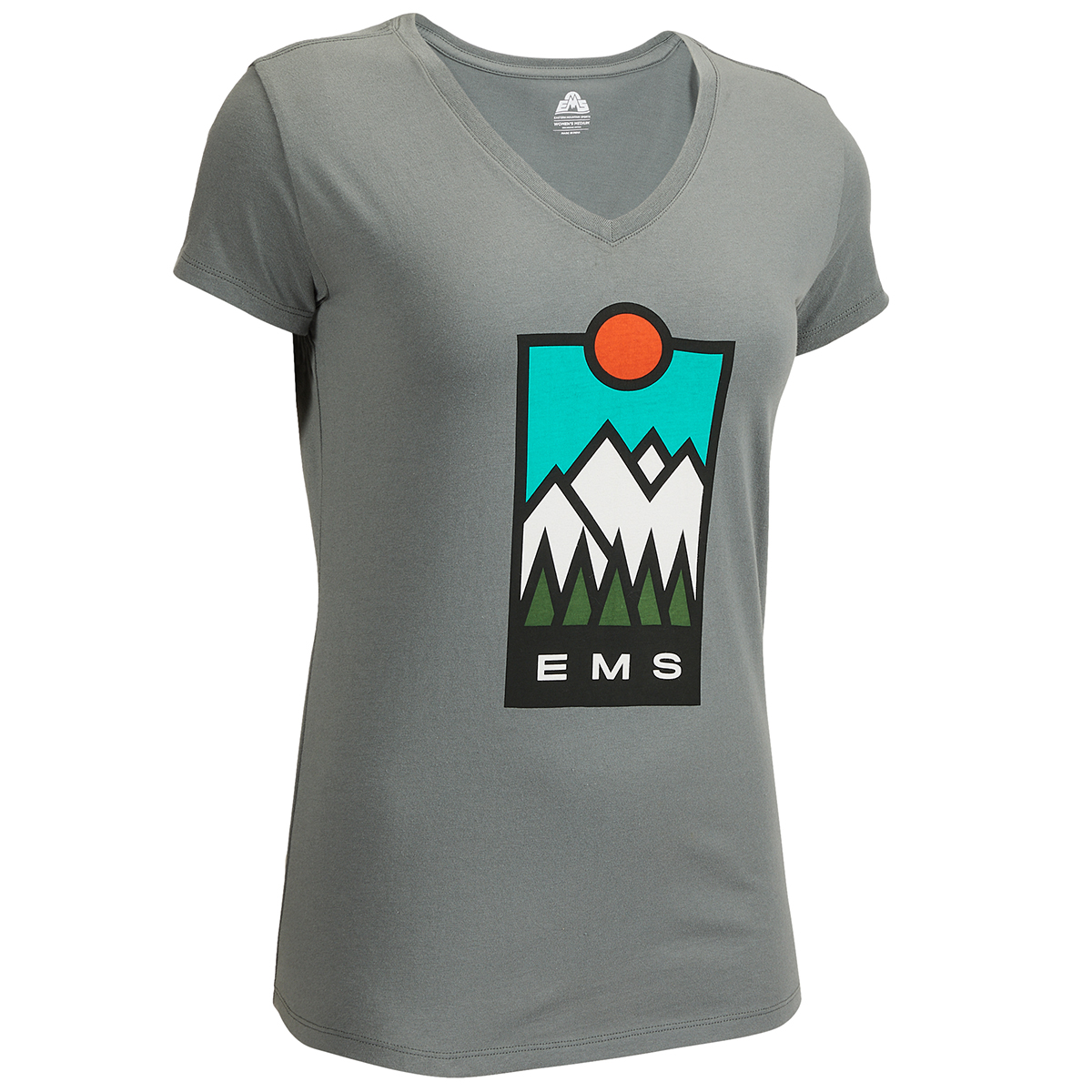 Ems Women's Short-Sleeve Graphic Tee - Green, S