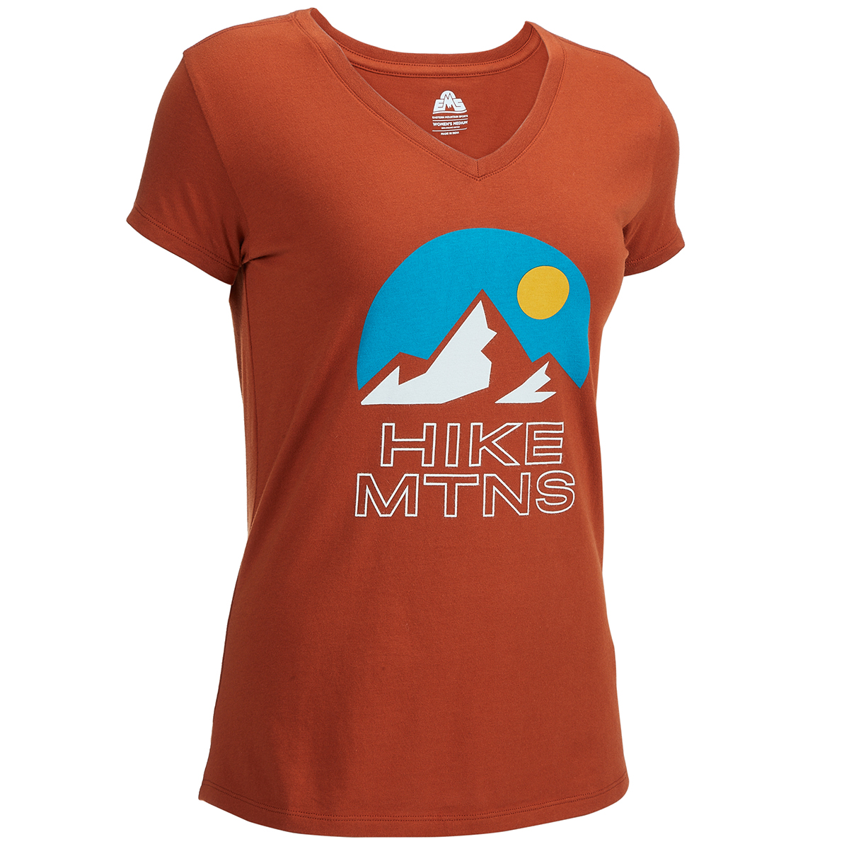 Ems Women's Short-Sleeve Graphic Tee - Orange, XS