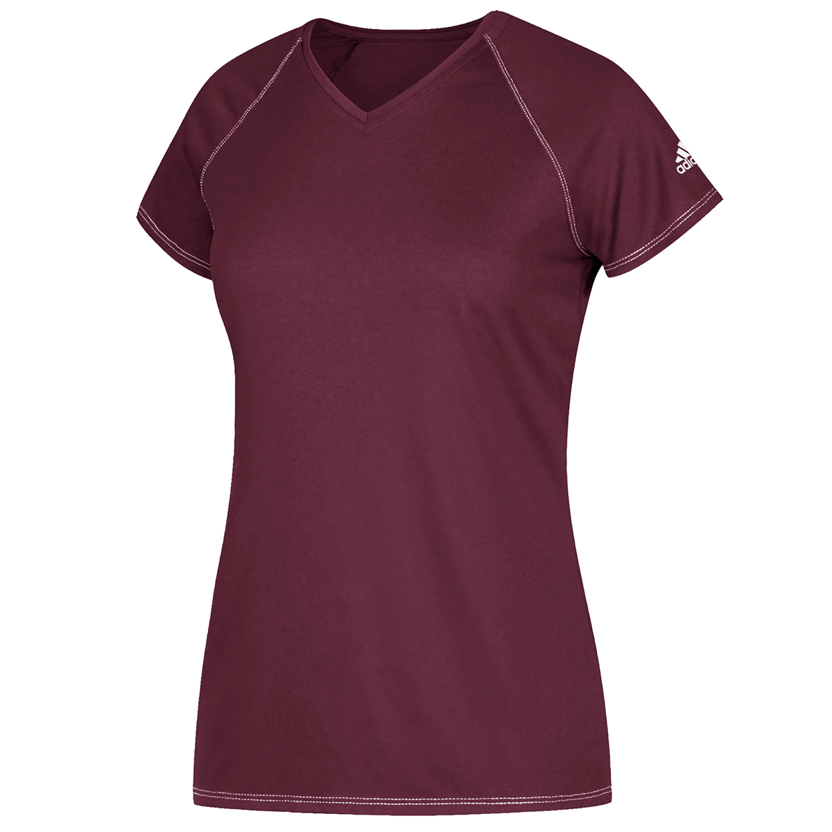 Adidas Women's Short-Sleeve Team Climalite Tee - Red, L