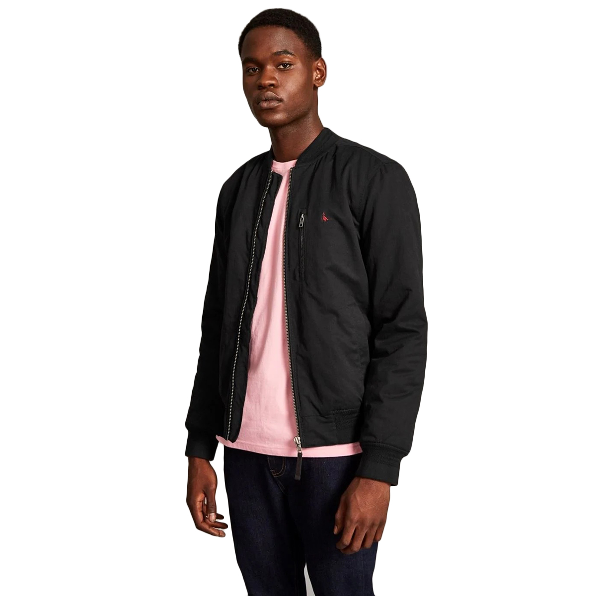 Jack Wills Men's Rame Bomber Jacket - Black, L