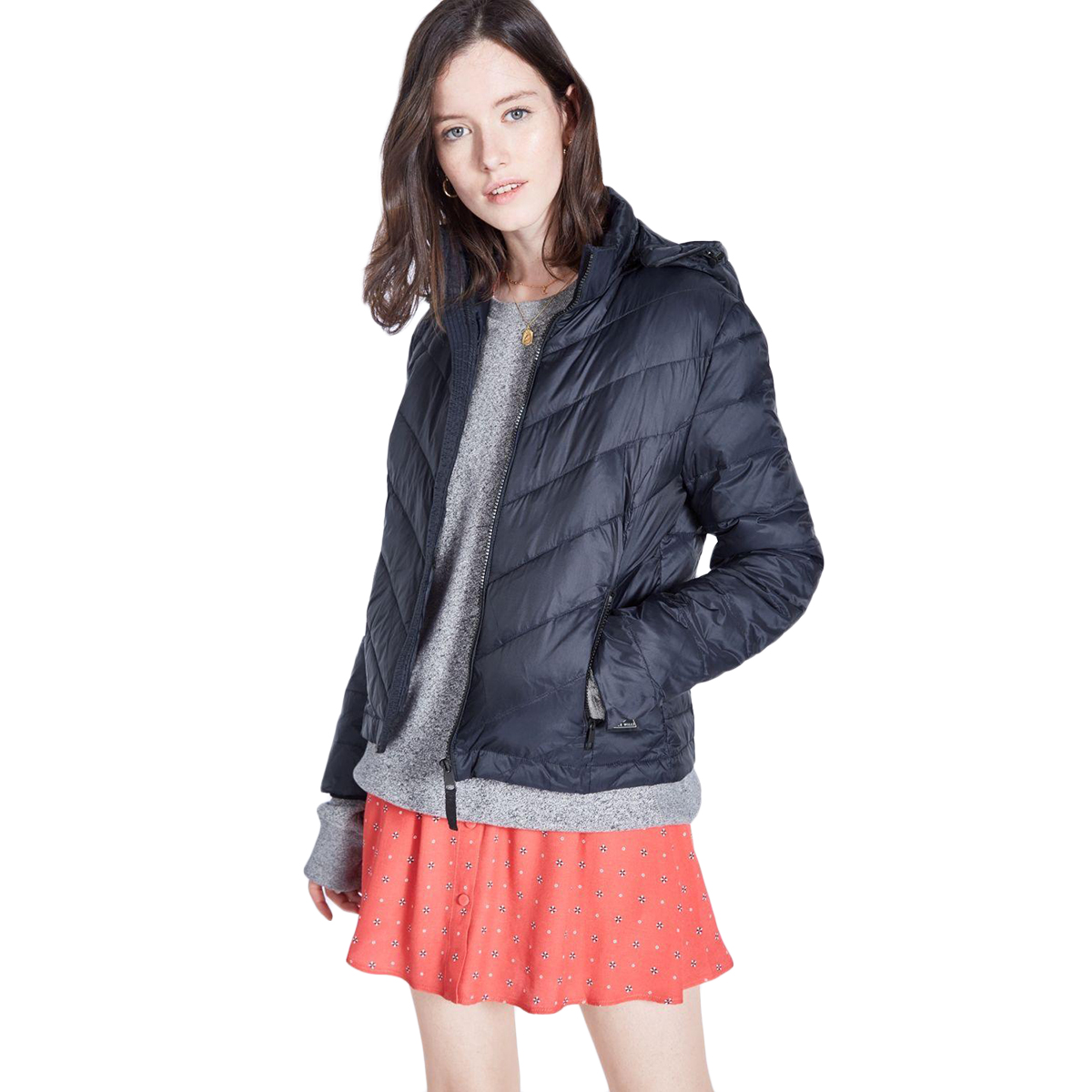 Jack Wills Women's Addington Lightweight Down Padded Jacket - Black, 2