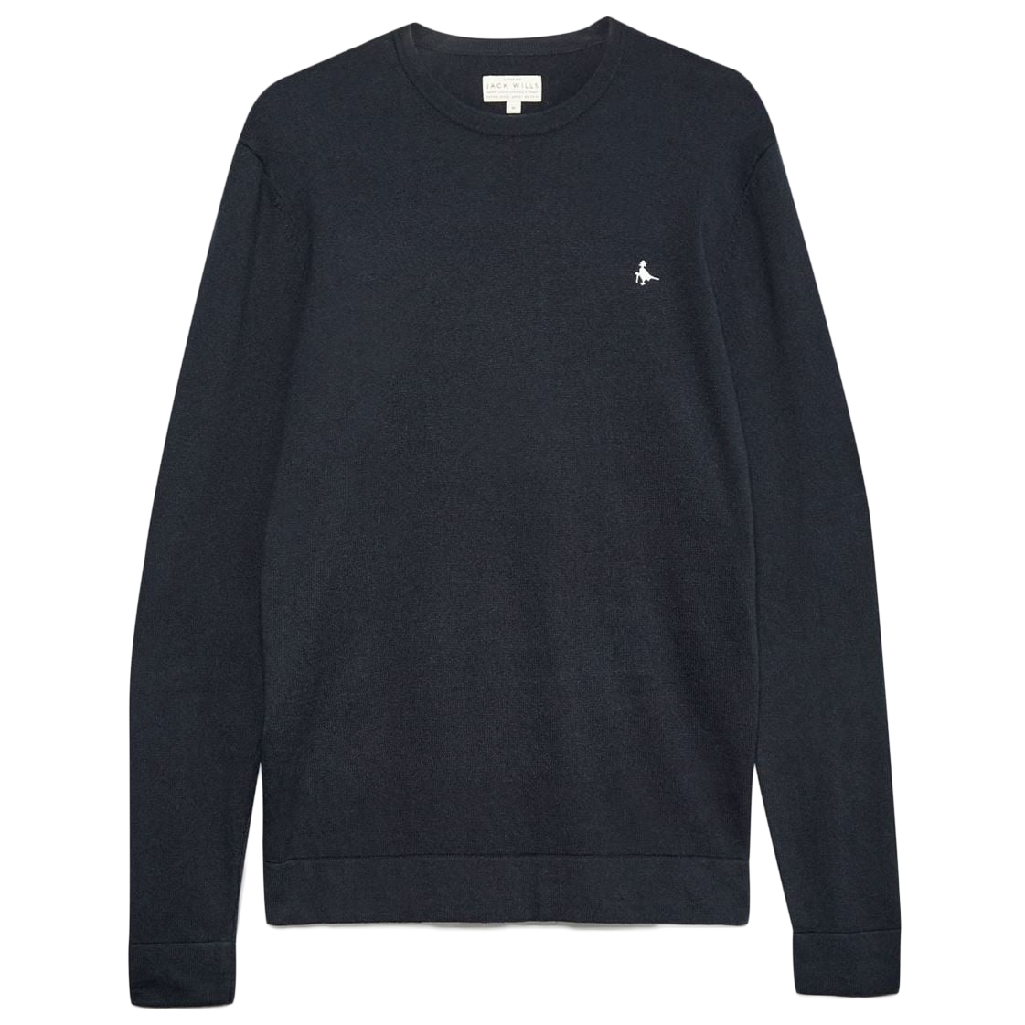 Jack Wills Men's Seabourne Crew Neck Jumper - Black, XS