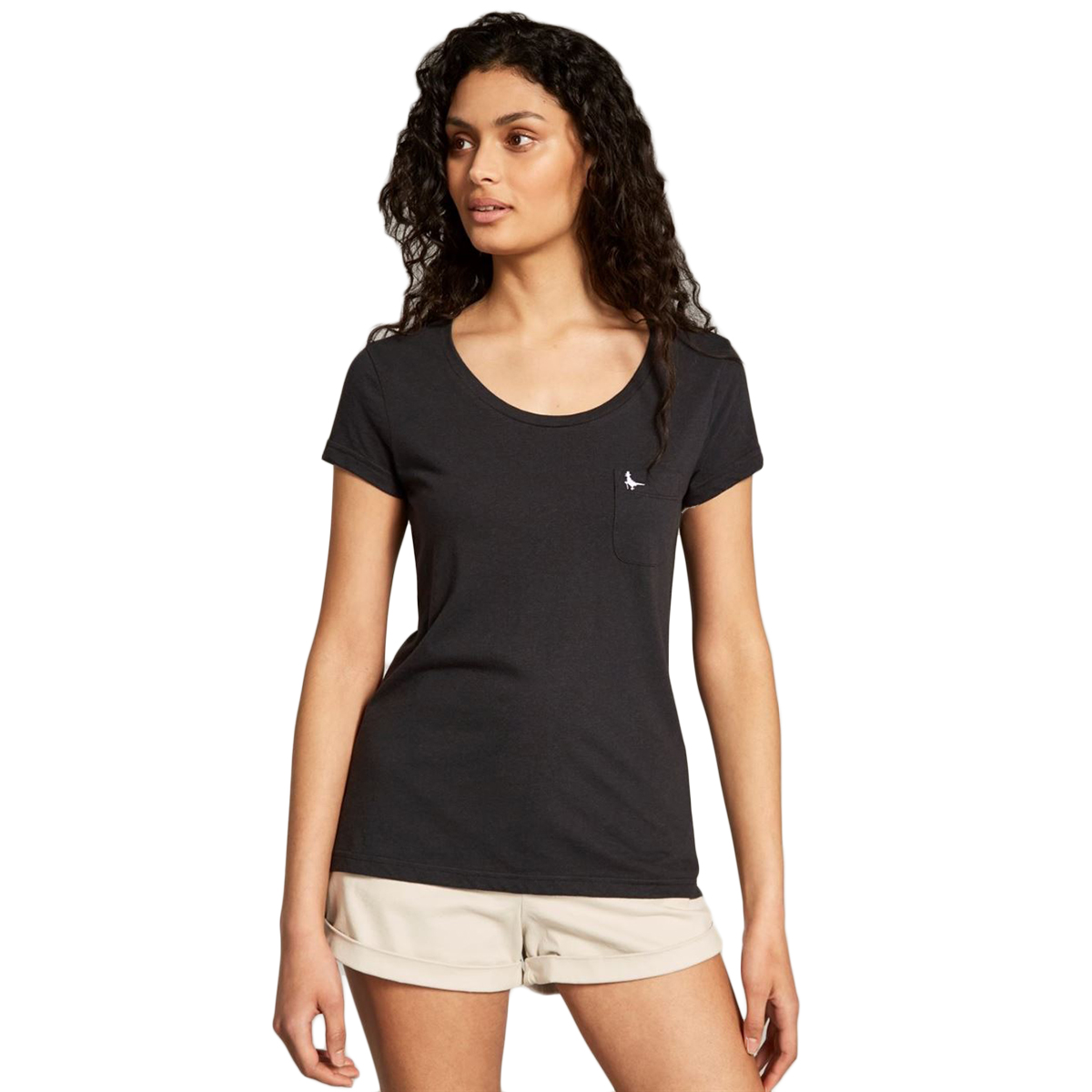 Jack Wills Fullford Classic Short-Sleeve Pocket Tee - Black, 0